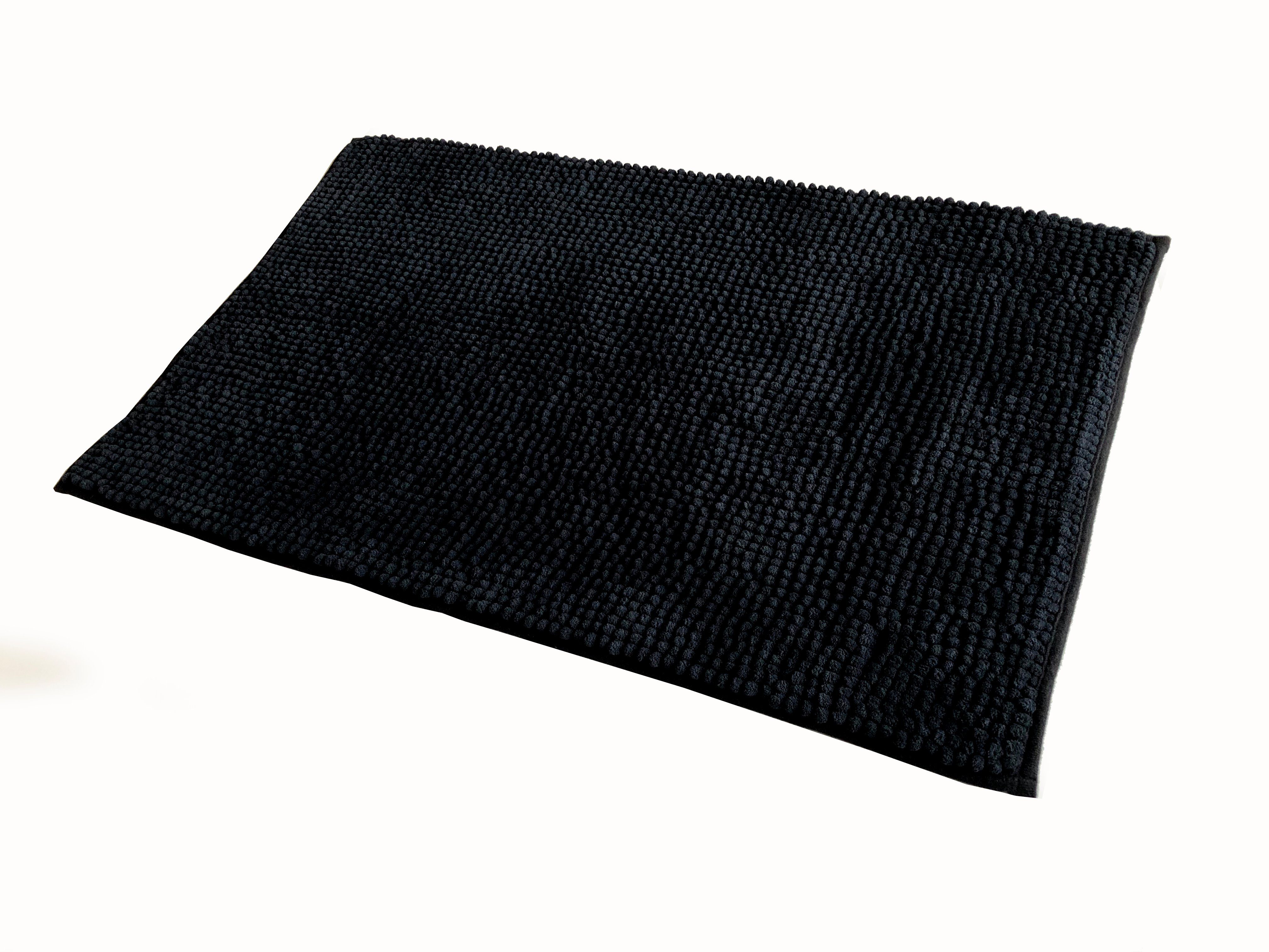 ADOB Badematte Premium Badematte F, rutschfest, sehr flauschig, 50x80 cm, rutschsicher, schnelltrocknend, besonders weich, rutschfest
