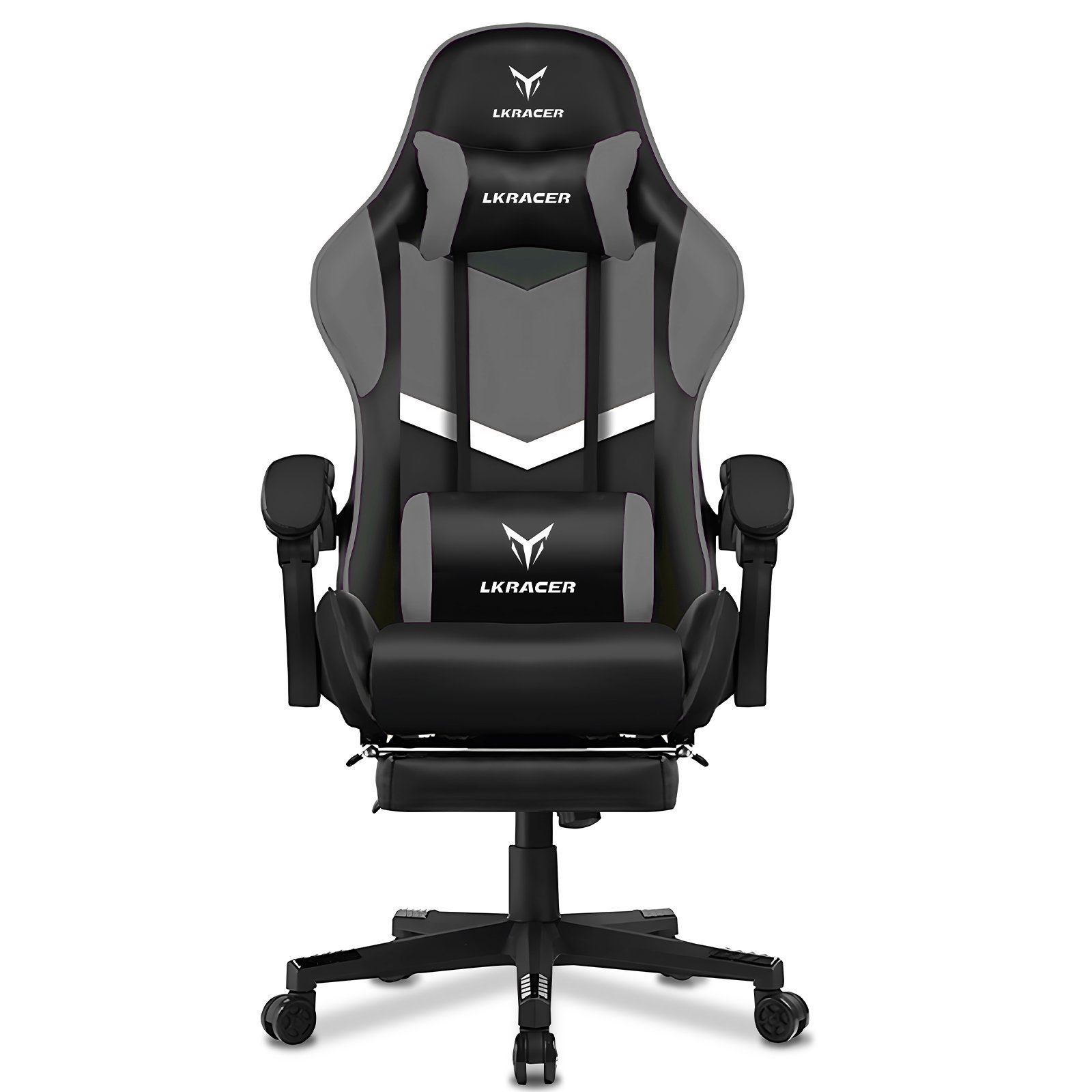 Gaming-Stuhl Gaming Chair Bürostuhl Ergonomisch mit Lendenkissen Kopfkissen