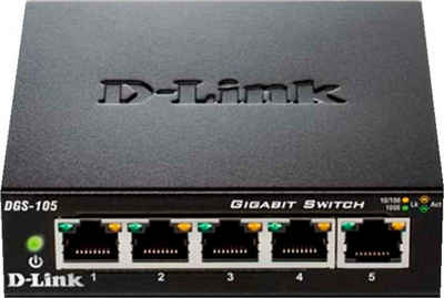 D-Link DGS-105 5-Port Layer2 Gigabit Switch Netzwerk-Switch