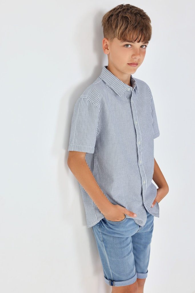 Blue Seven Jeansbermudas Blue Seven Jungen Jog Jeans Bermuda Shorts kurze Hose Beinumschlag (1-tlg)