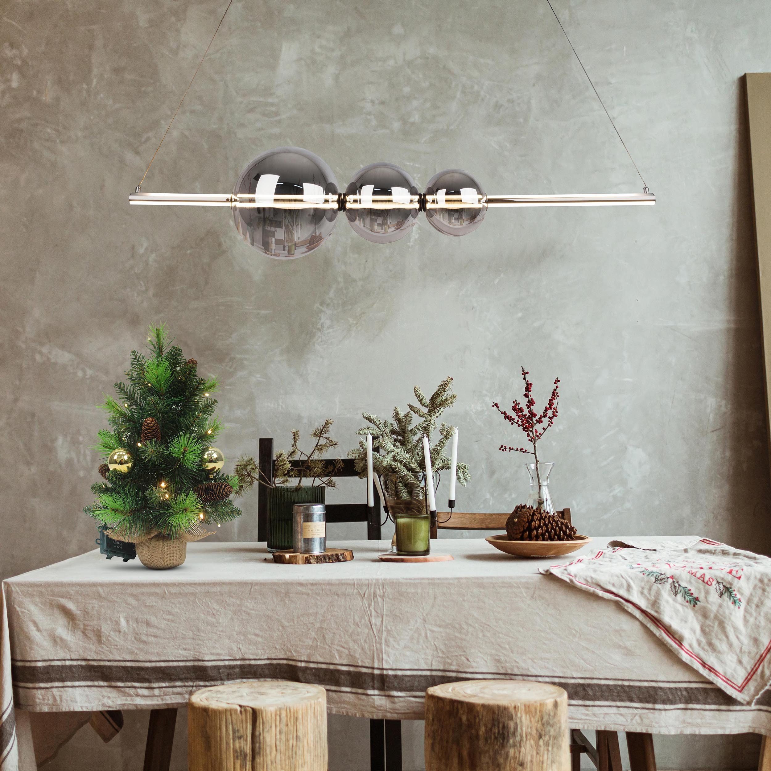 näve LED Pendelleuchte NOVA, Dimmfunktion, LED fest integriert, Warmweiß, Dimmbar