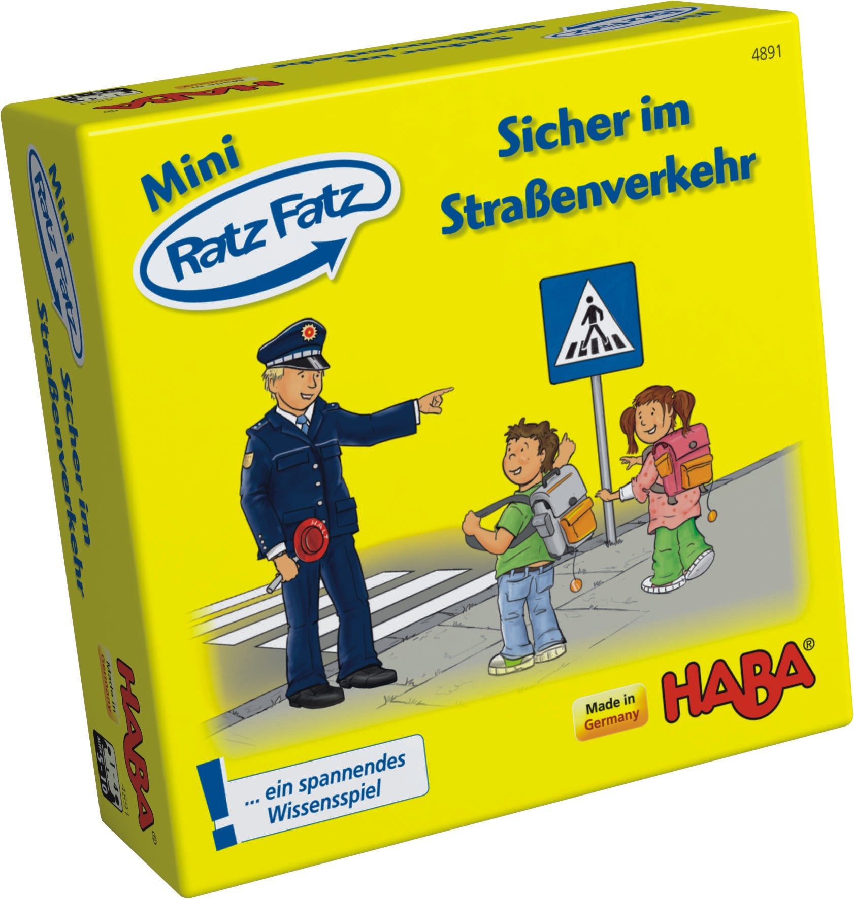 Haba Spiel Mini Ratz Fatz - Sicher im Straßenverkehr
