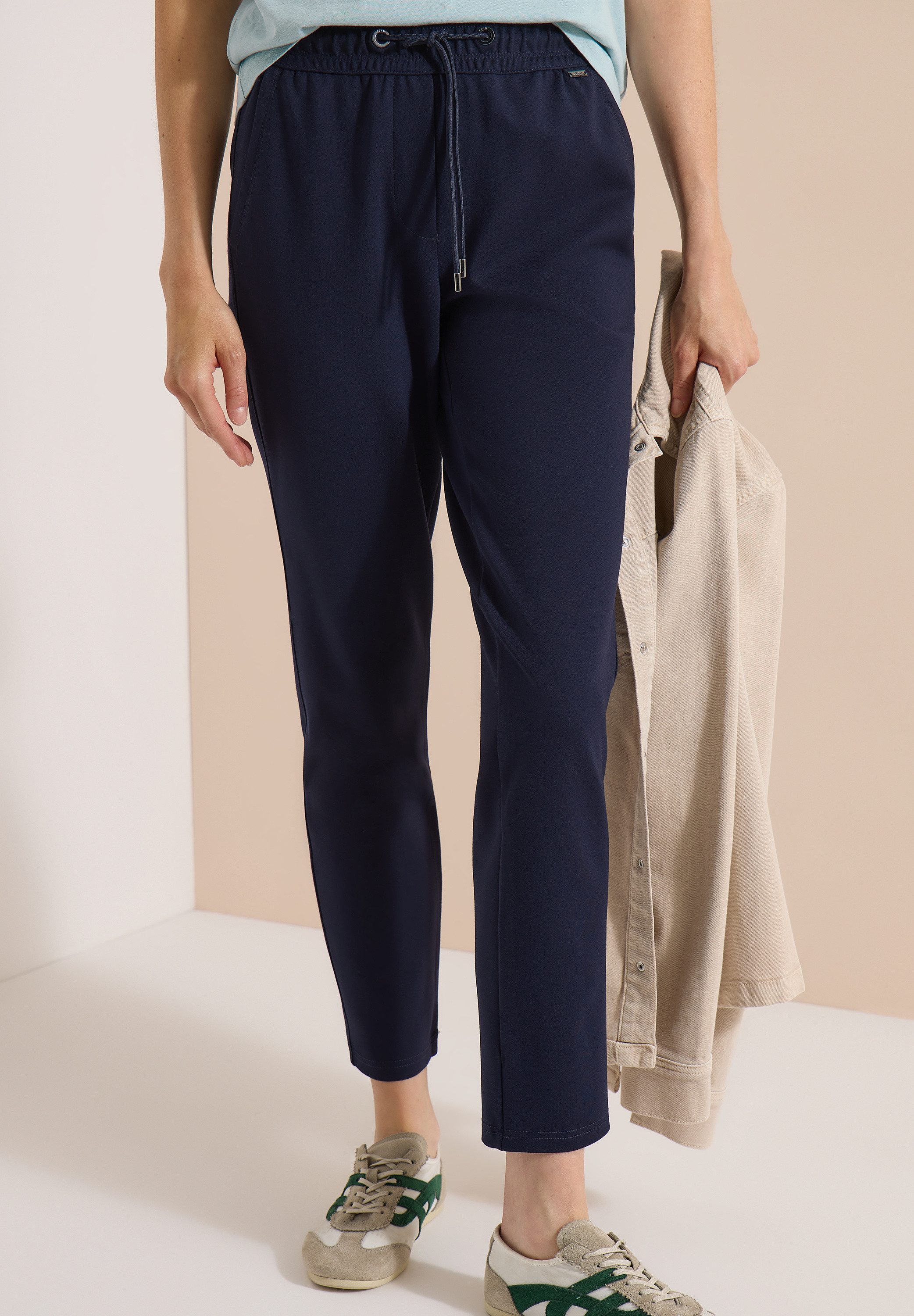 CECIL Stoffhose Style Tracey mit elastischem Bund und Tunnelzug