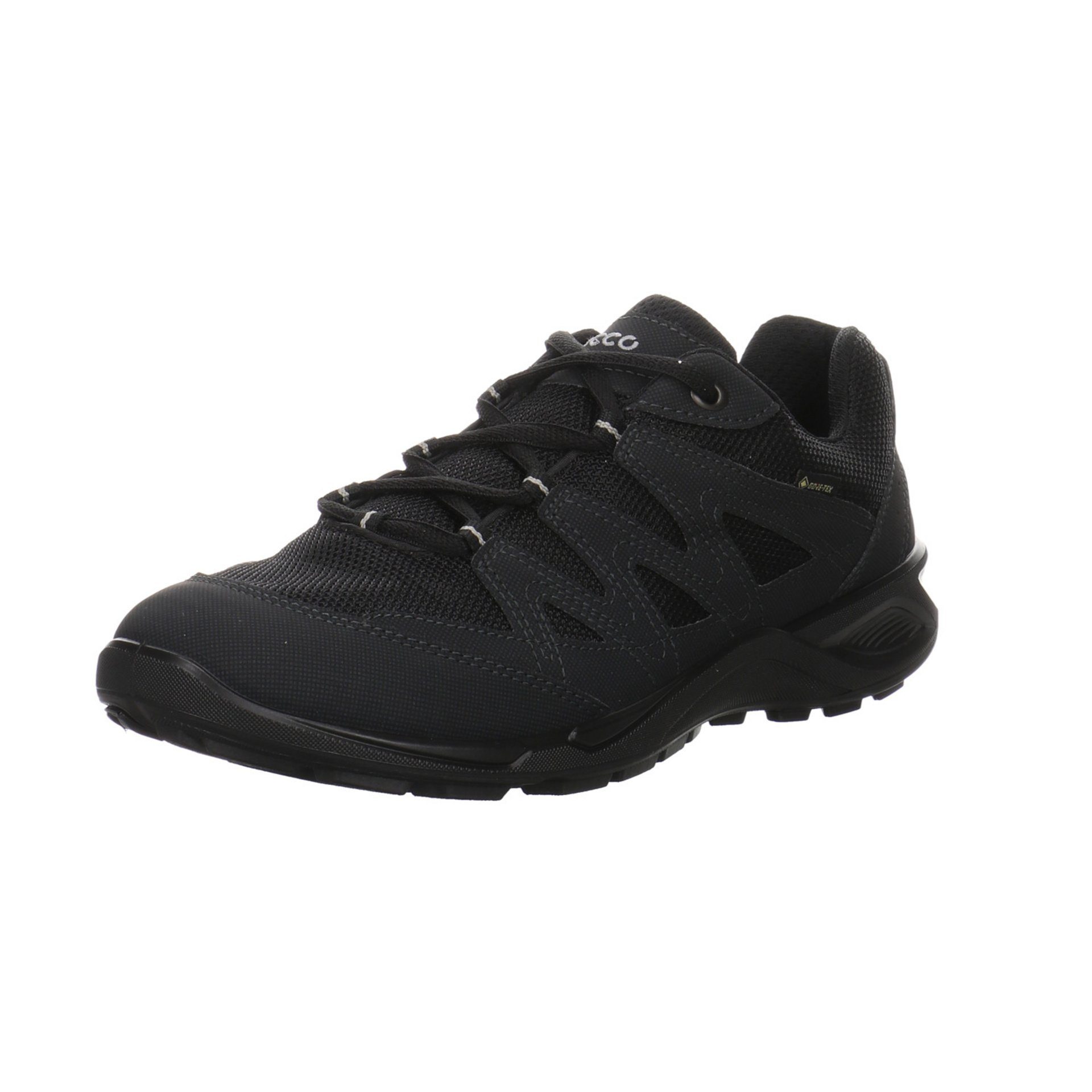 black/black Outdoorschuh Ecco Textil Damen Schnürhalbschuhe