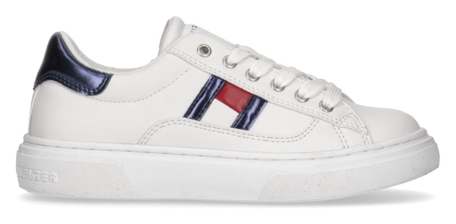CUT Plateausneaker LOW Hilfiger FLAG Logoverzierung mit Tommy SNEAKER LACE-UP
