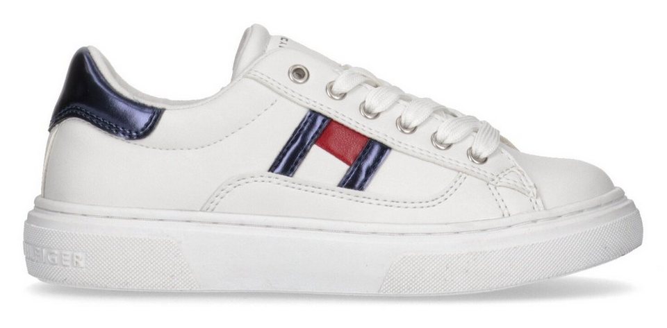 Tommy Hilfiger FLAG LOW CUT LACE-UP SNEAKER Plateausneaker mit  Logoverzierung