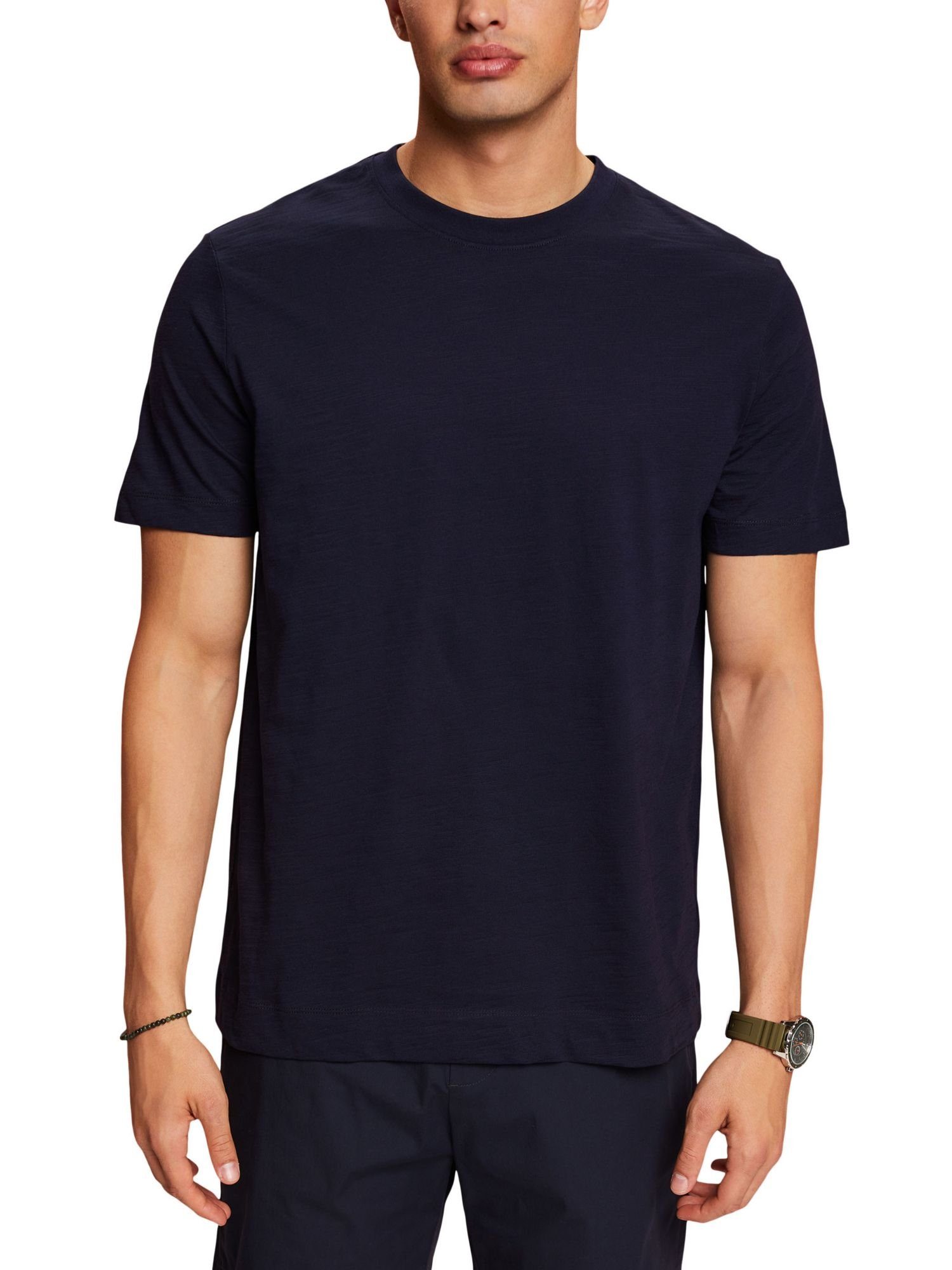 Collection T-Shirt Baumwolljersey Esprit (1-tlg) NAVY T-Shirt aus