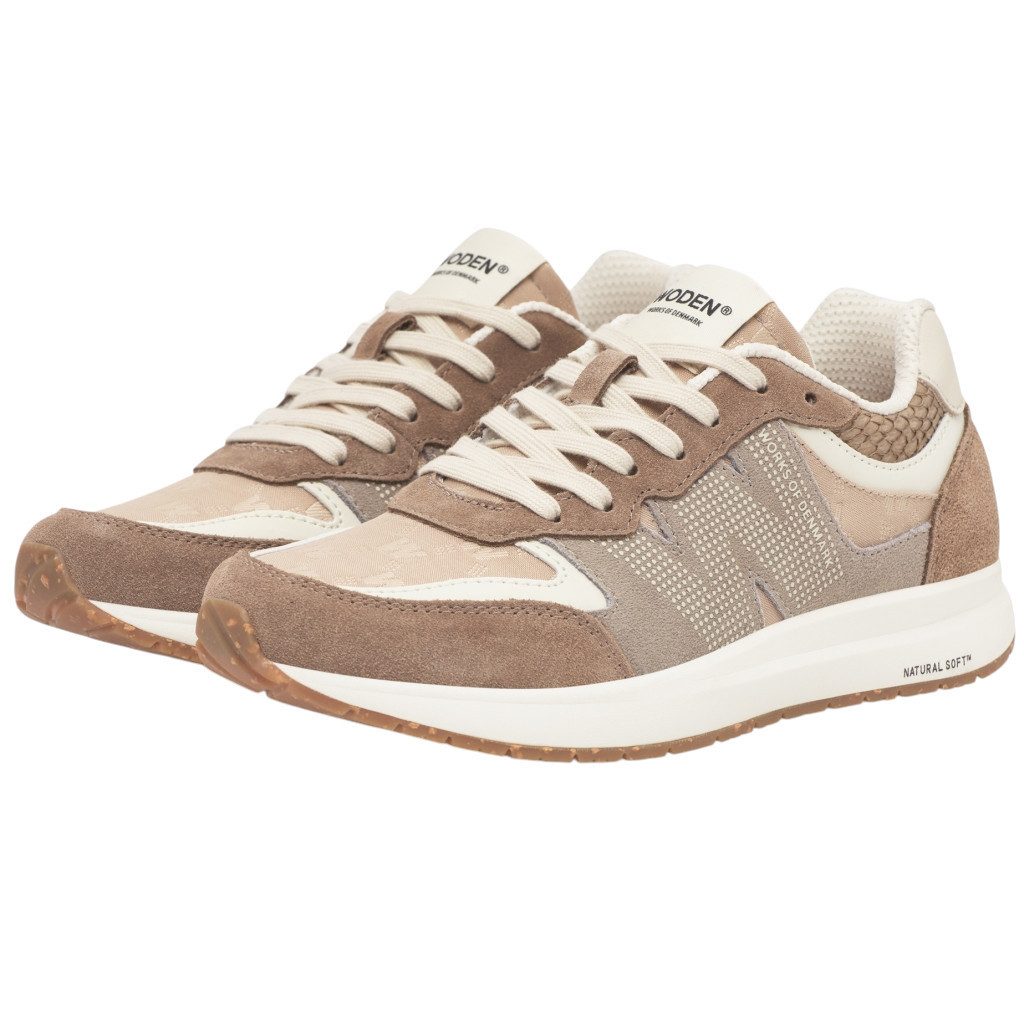 WODEN Rigmor Heritage (Wildleder/Textil) coffeebraun/cream Damen Sneaker