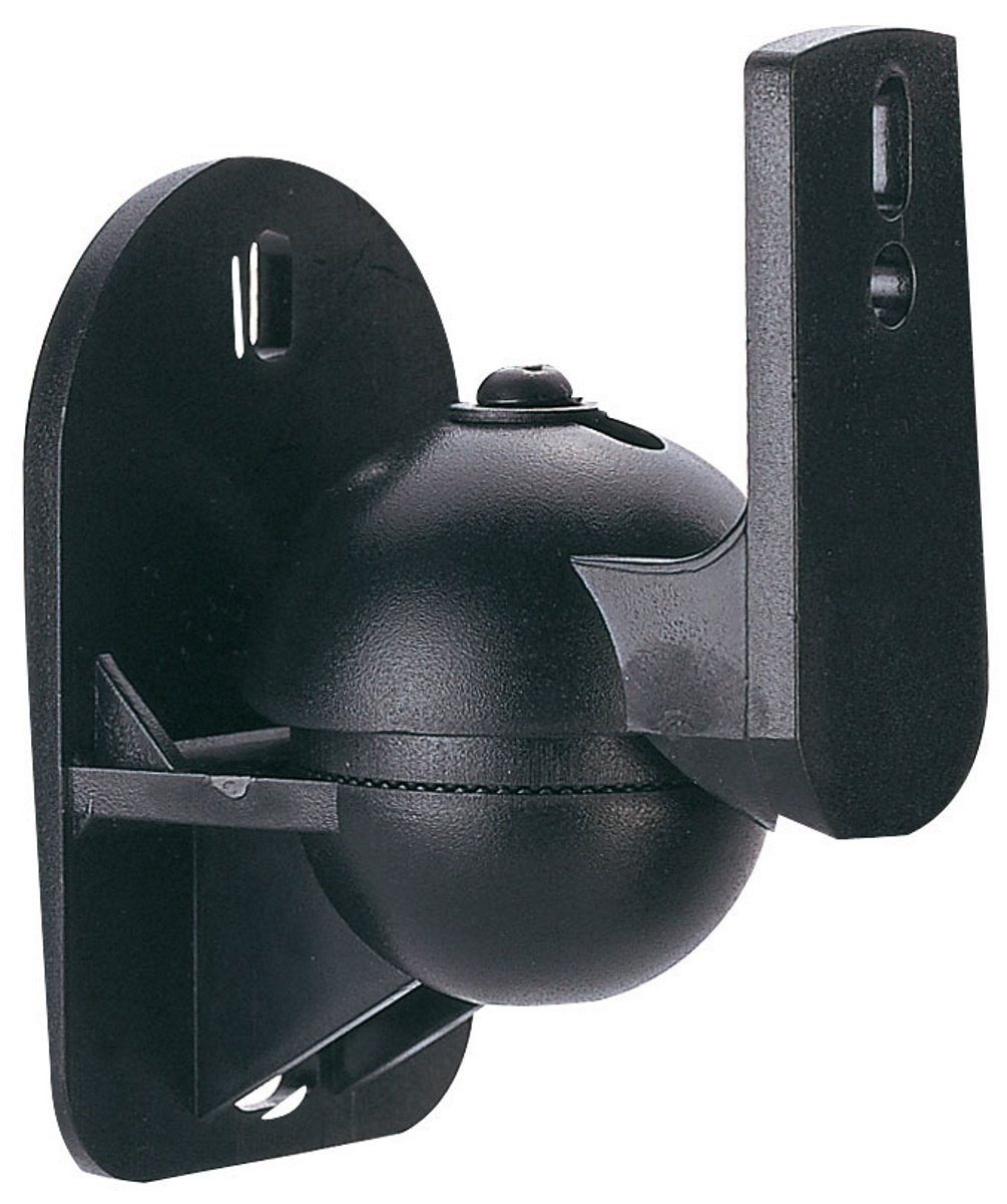Schwaiger Lautsprecher-Wandhalterung TVB100 011, (neigbar, drehbar, bis 3,5kg, verstellbarer Schraubsockel, schwarz)