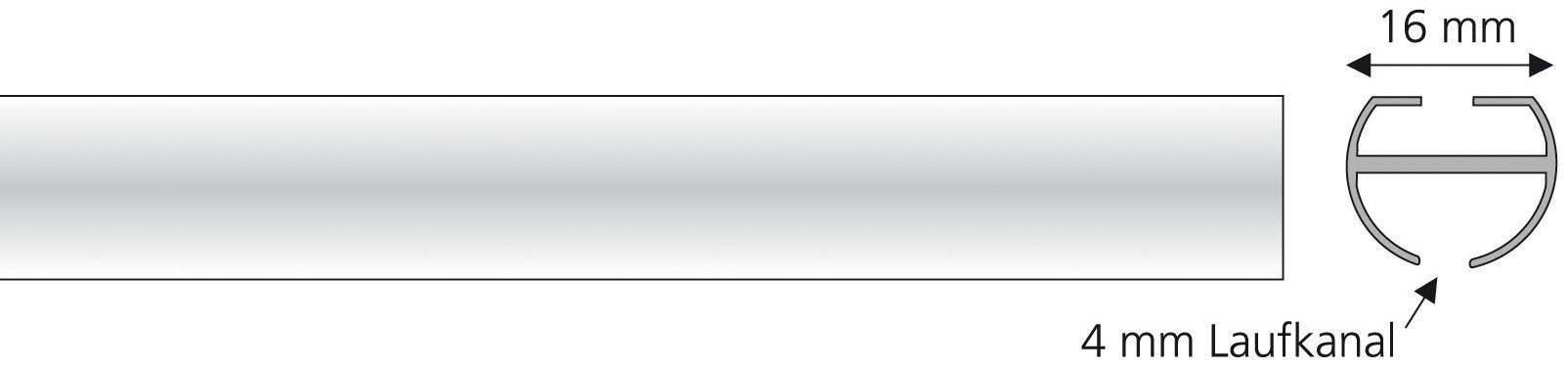 Liedeco Innenlaufprofil 1-läufig im Fixmaß Ø 16 mm günstig online kaufen