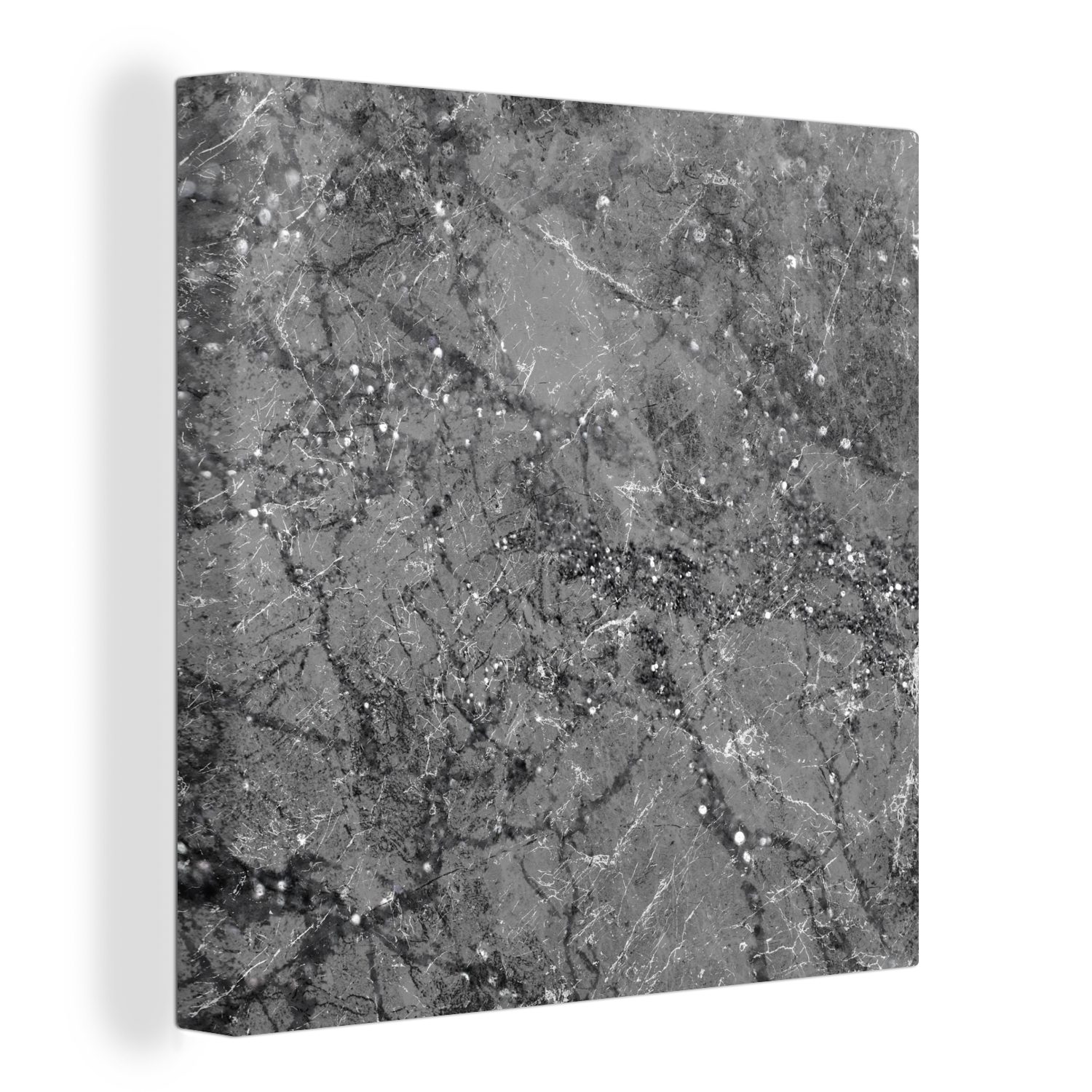 OneMillionCanvasses® Leinwandbild Marmor - Grau - günstig online kaufen