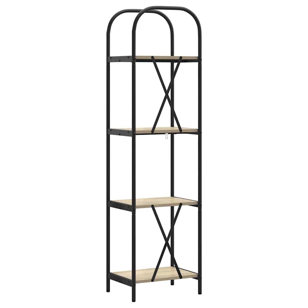 vidaXL Bücherregal Bücherregal Sonoma-Eiche 40 x 30 x 146 cm Holzwerkstoff, 1-tlg.