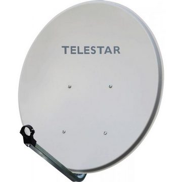 TELESTAR DIGIRAPID 60S mit TwinLNB, 50m Kabel, Stecker u. digiHD TS13 SAT-Antenne (60 cm, Stahl, 2-Teilnehmer Anlage mit 1 Receiver)