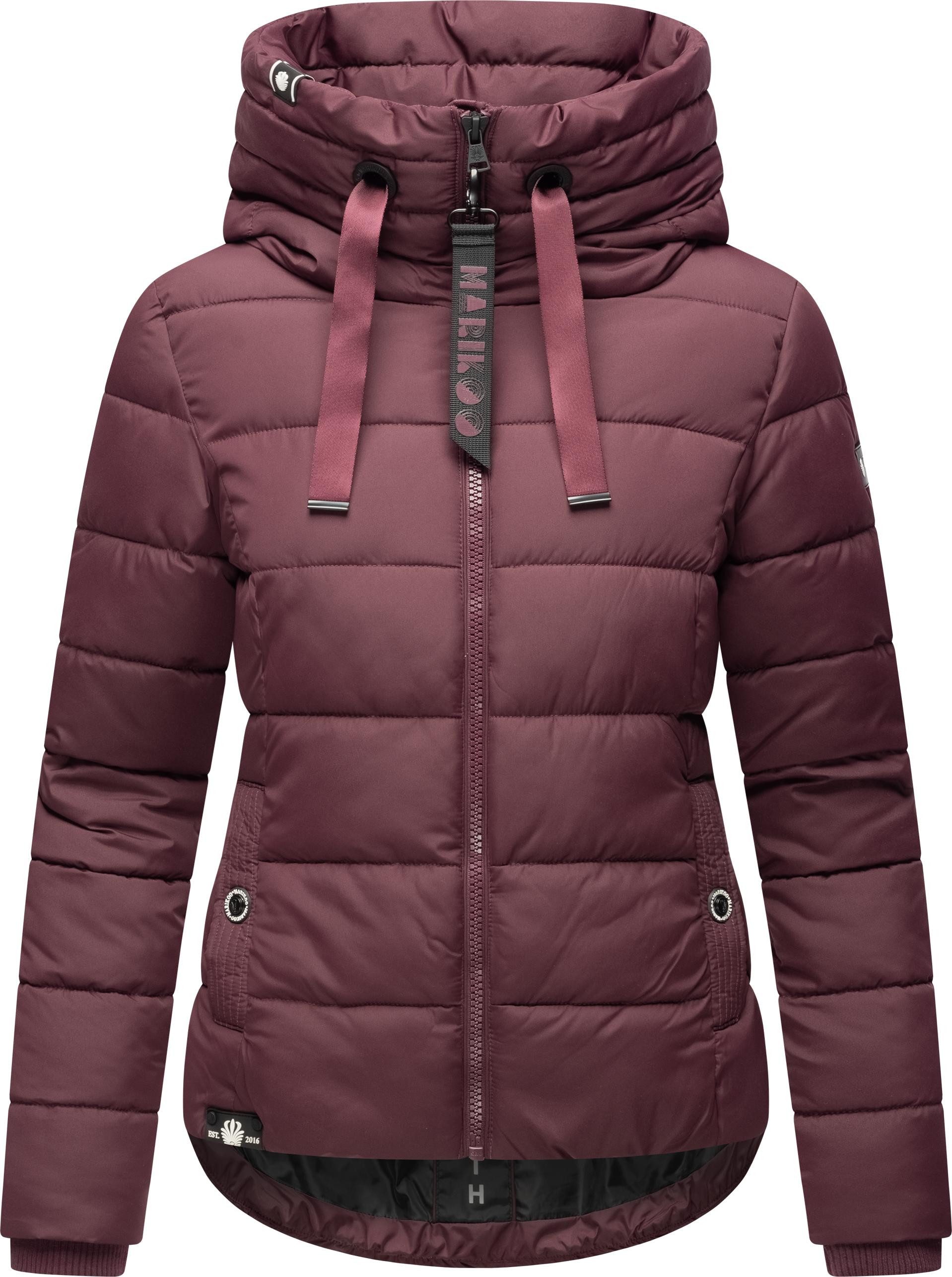 Marikoo Steppjacke Amayaa-1 Gesteppte Damen Jacke mit großer Kapuze