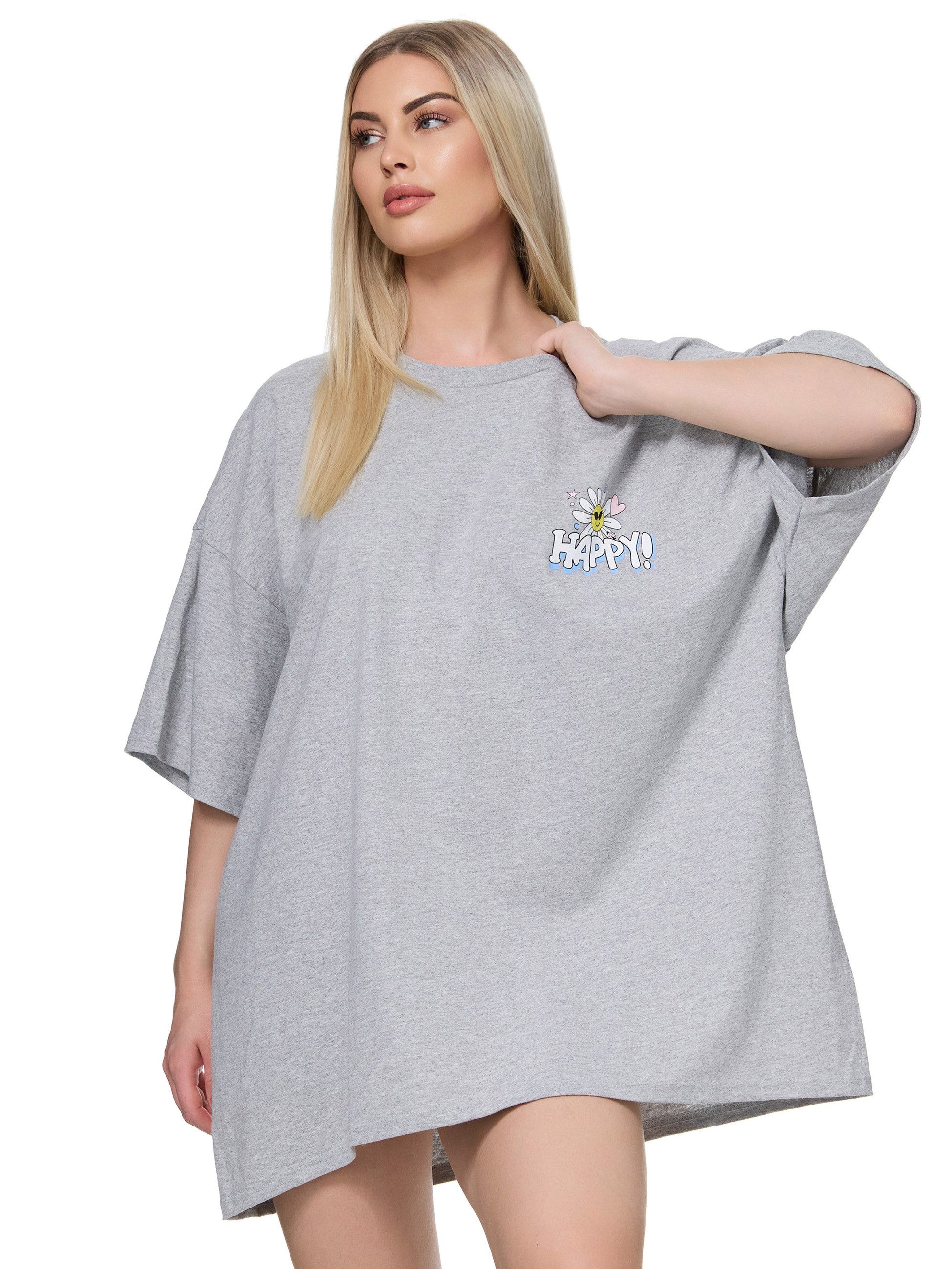 Worldclassca T-Shirt Worldclassca Oversized Print HAPPY günstig online kaufen