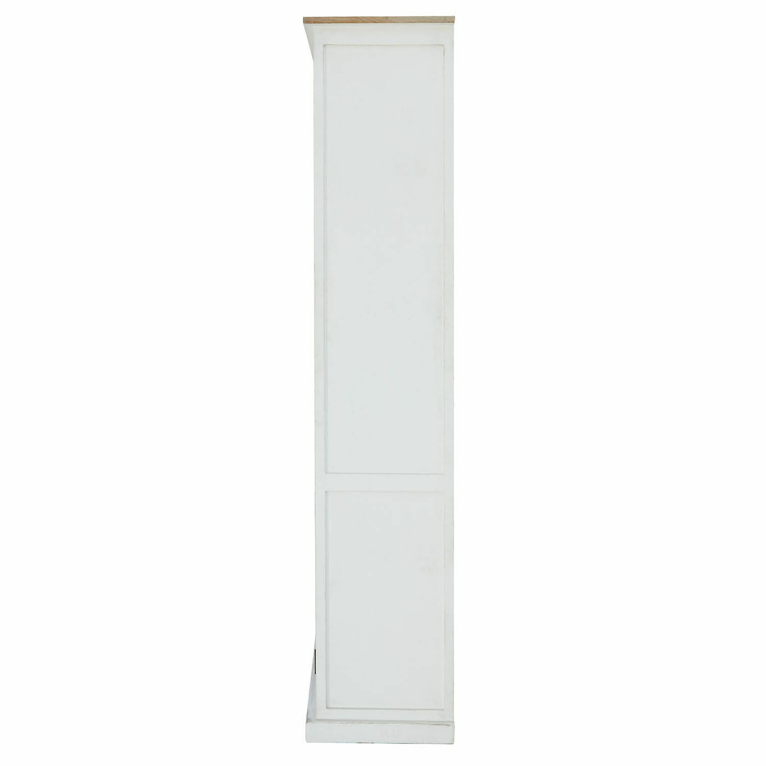 Mirabeau Glasvitrine Schrank Frapelle weiß/braun