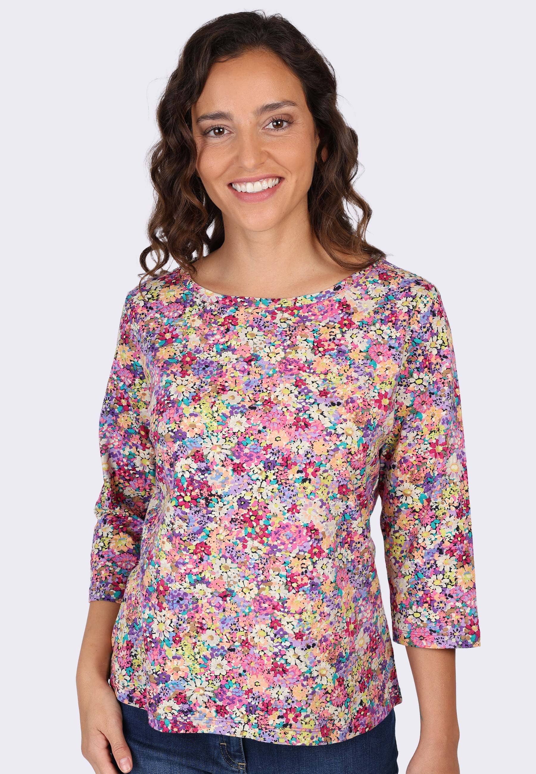 Deerberg Langarmshirt Hemke Blume
