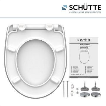 Schütte WC-Sitz Crazy Skull, Duroplast,mit Absenkautomatik und Schnellverschluss, High Gloss