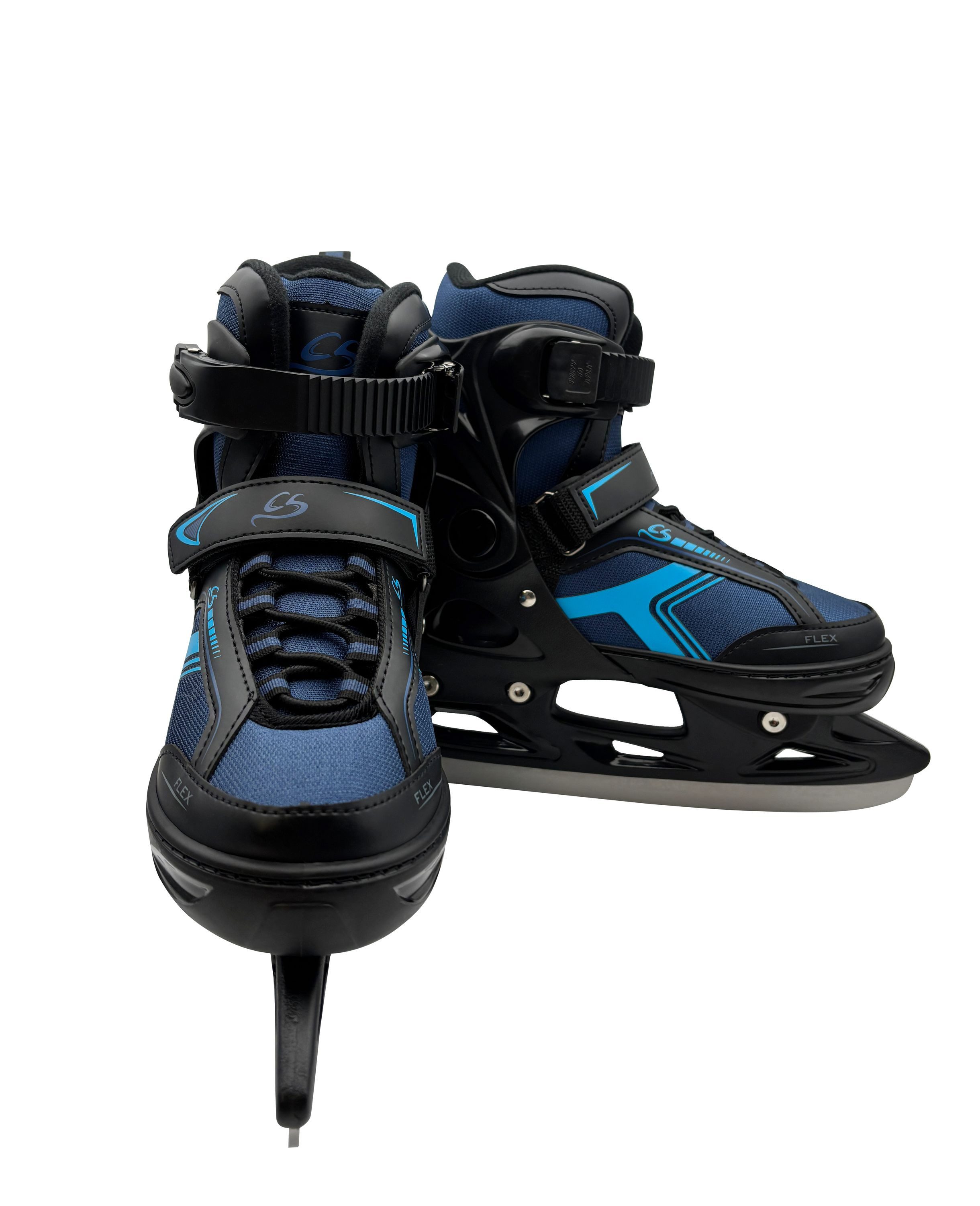 Cox Swain Schlittschuhe POLAR – größenverstellbar, Softboot – Blue – M (37-40), Verstellbare Schlittschuhe mit Edelstahlkufen – Bild 3 von 5