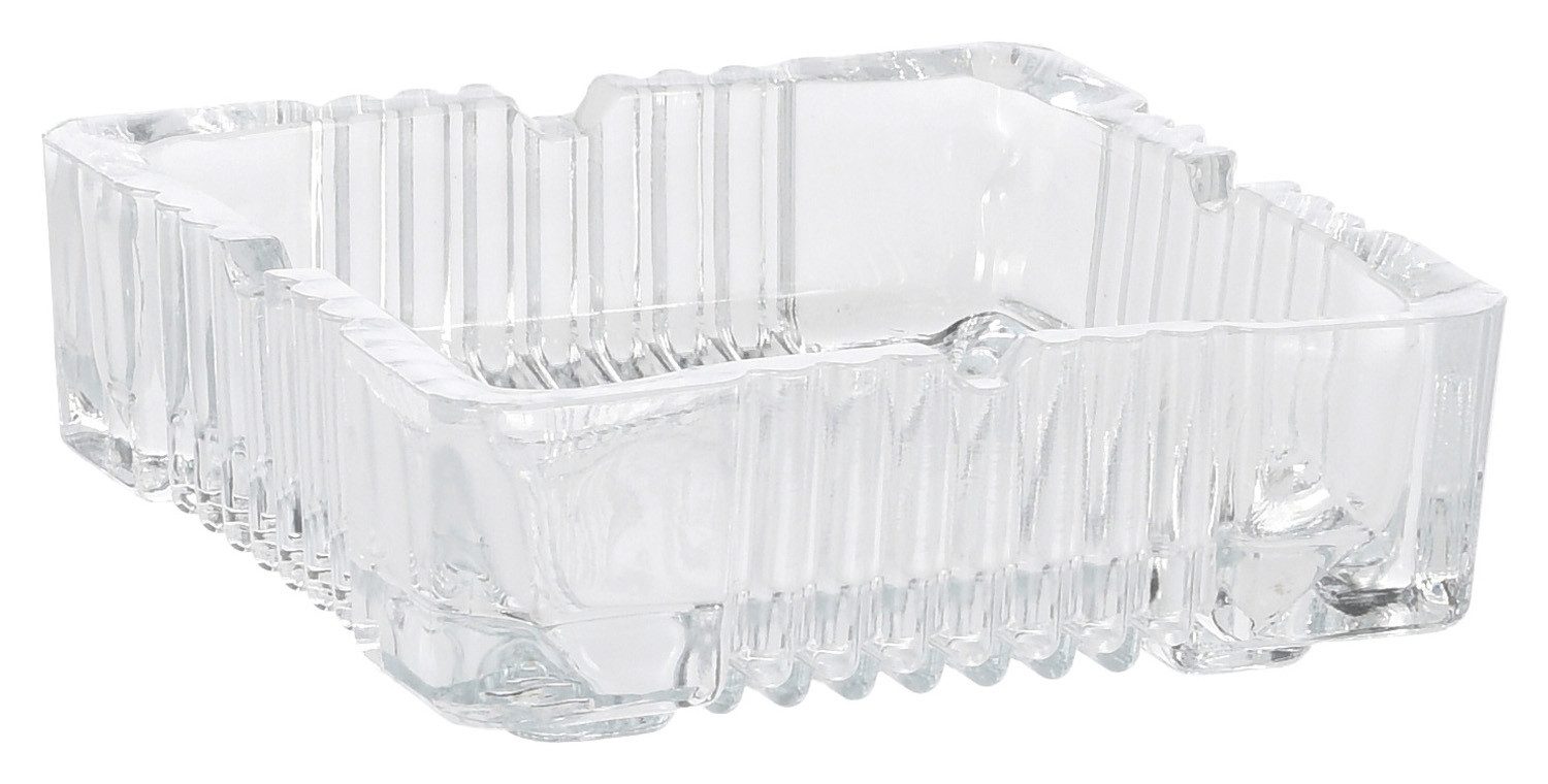 Koopman Aschenbecher SMOG, 10 x 10 cm, Transparent, Glas