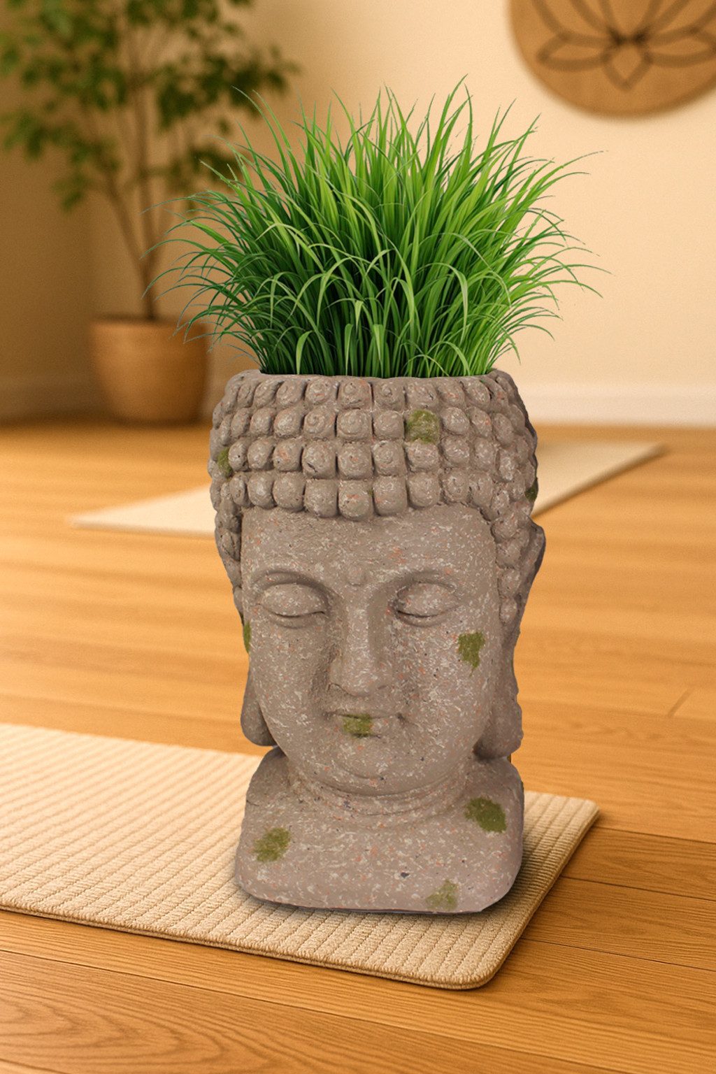 Arnusa Blumentopf Buddha Kopf Büste Shiva günstig online kaufen