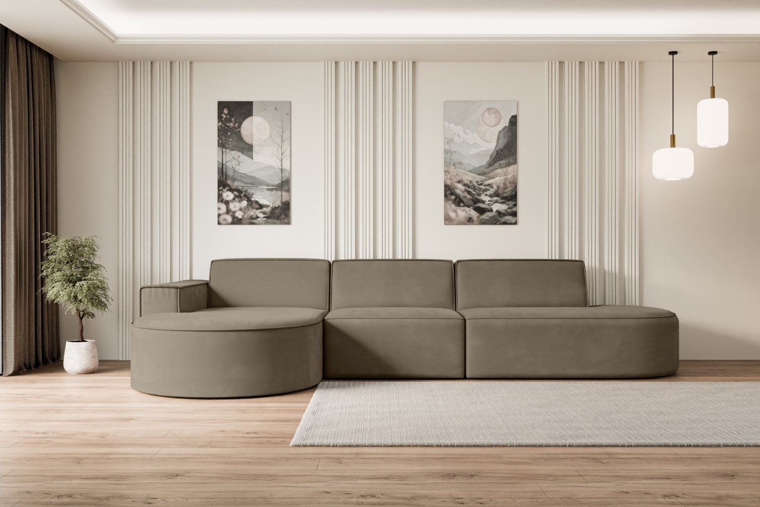 ALTDECOR Ecksofa MARI-L2, Sofa Praktische Bequeme Funktionsecke Couch L-For günstig online kaufen