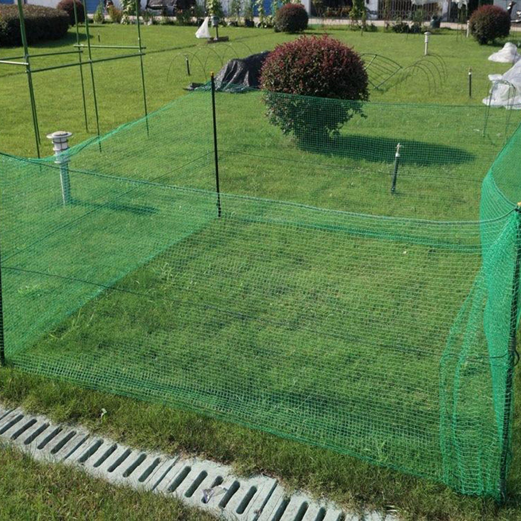10 x 10 m schwarz Teichnetz Laubnetz Gartennetz UV-stabilisiertes Polyethylen 