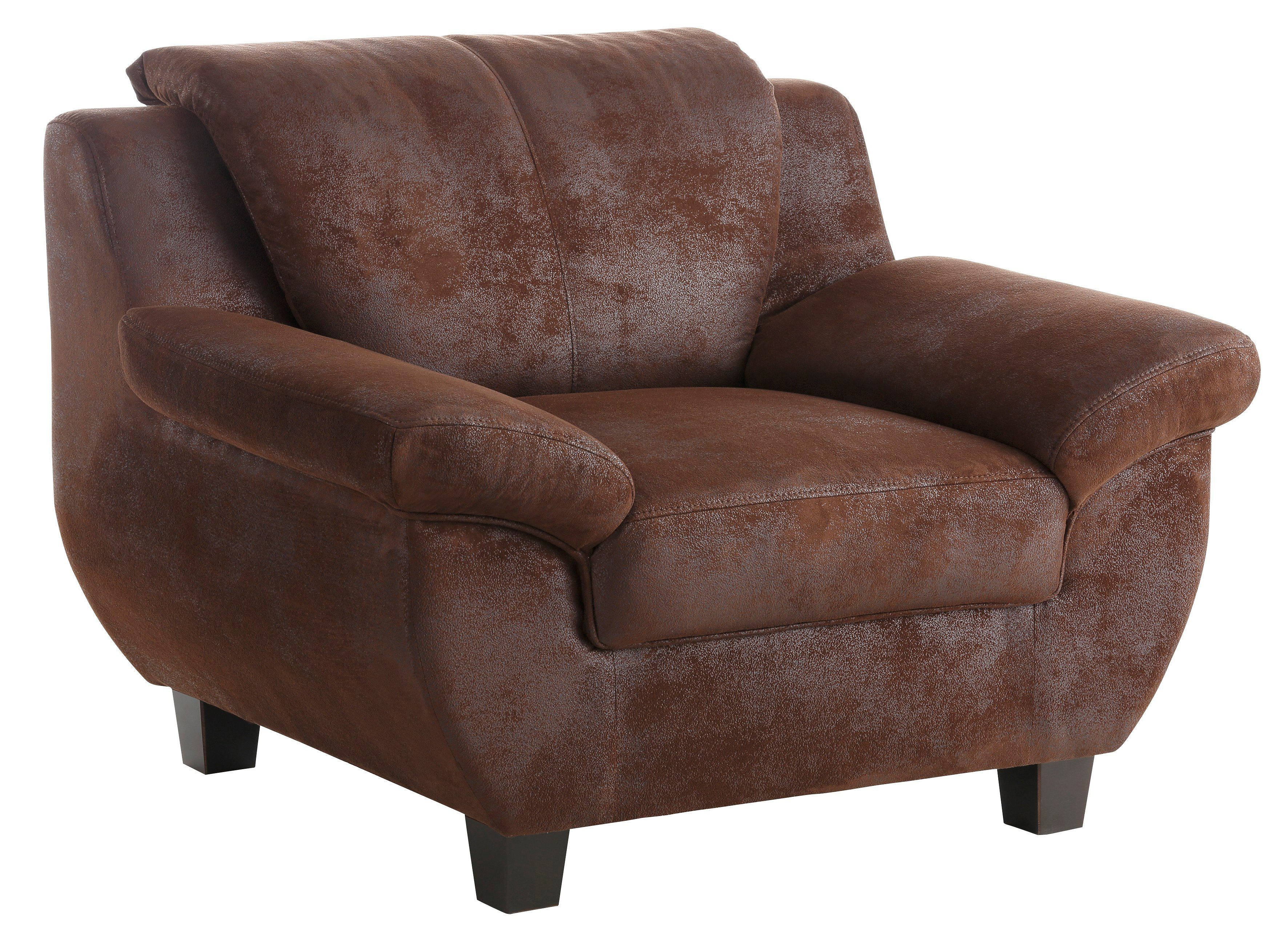 Home affaire Sessel Yesterday belastbar bis 140kg/ Sitz, Microfaser MELROSE®, mocca – Bild 2 von 5