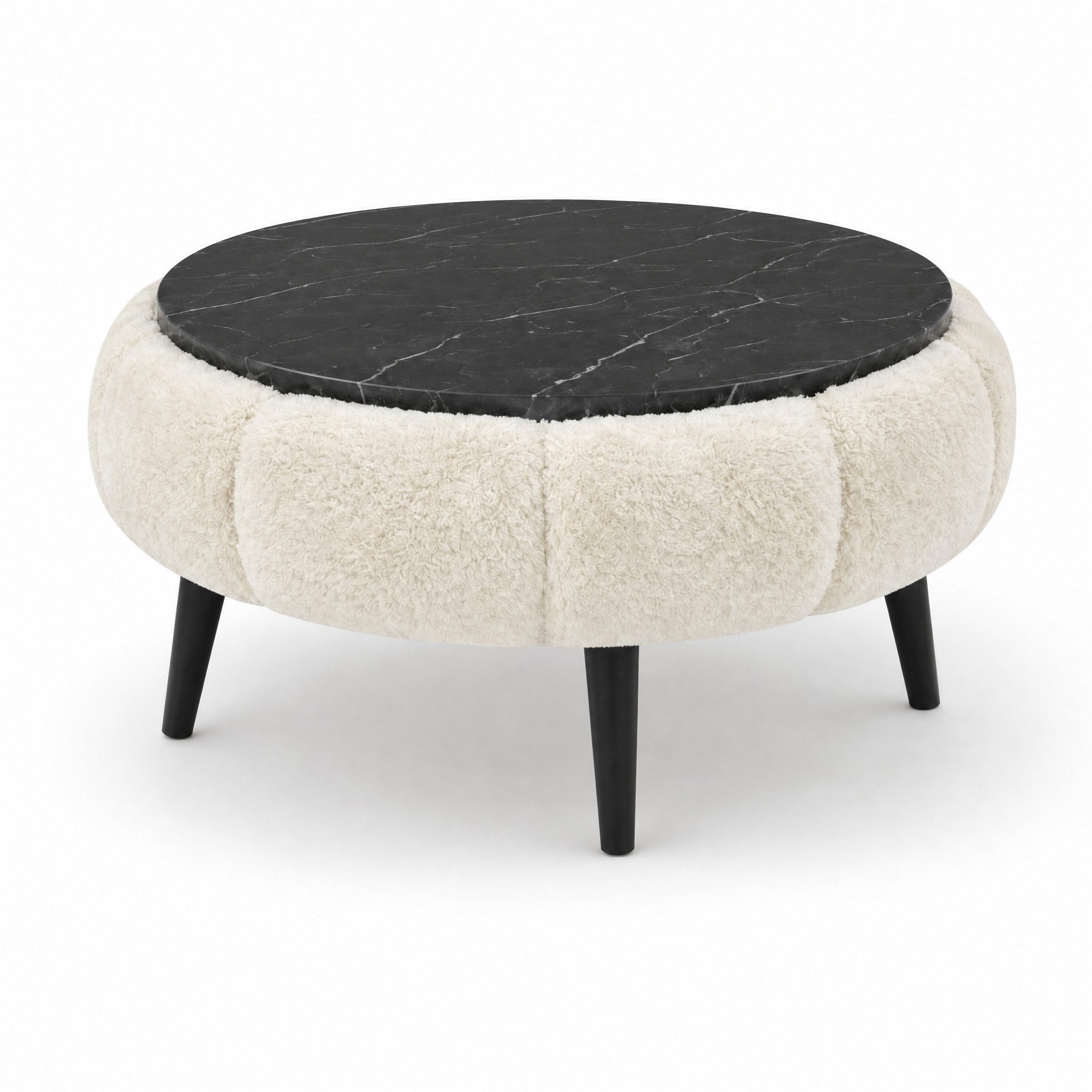 Skye Decor Couchtisch Papatya Couchtisch 60 (1-St), Runde Tischplatte