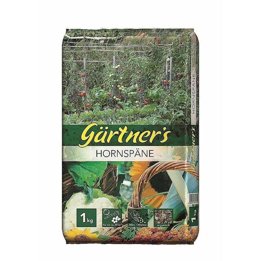 Gärtner's Gartendünger Hornspäne 1 kg Horndünger Naturdünger, Hornspäne
