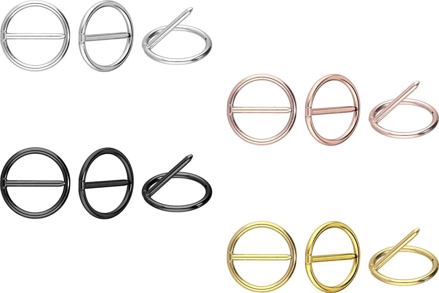 PIERCINGLINE Brustwarzenpiercing Titan Nippelpiercing Clicker RING (Clicker günstig online kaufen