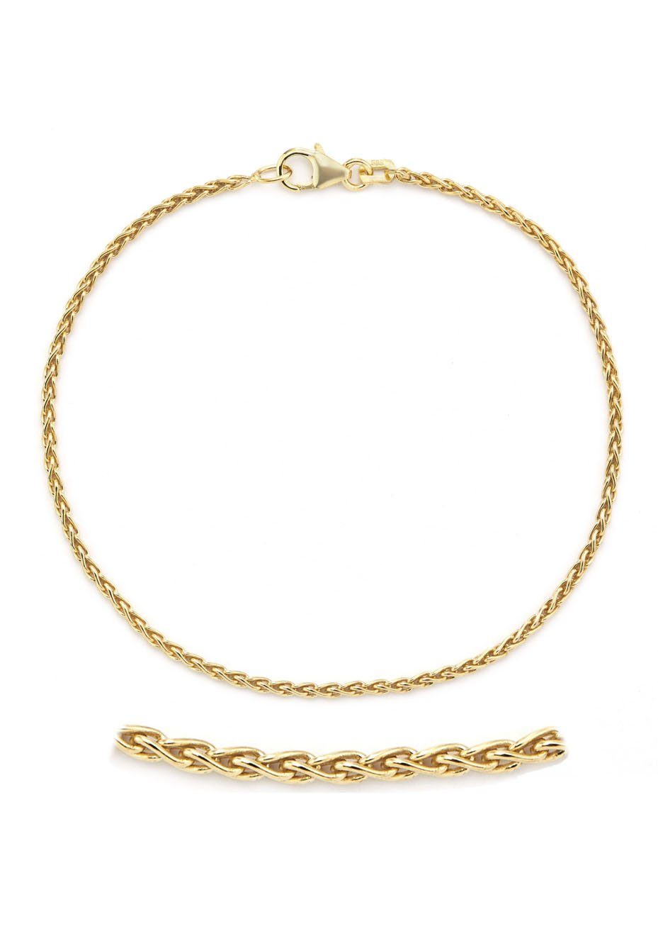 Firetti Goldarmband Schmuck Geschenk Gold 333 Armkette Zopfkette, Made in Germany
