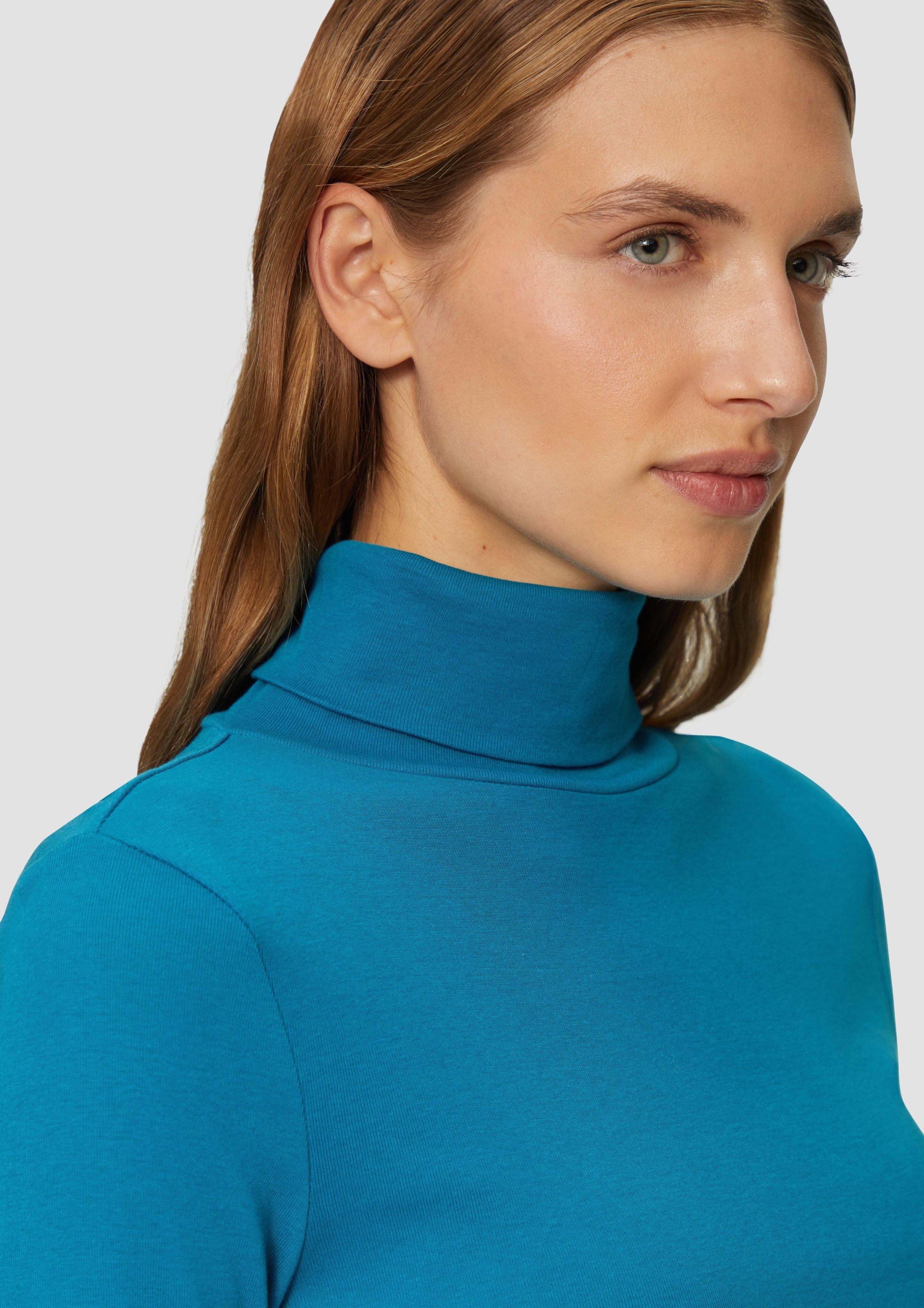 s.Oliver Langarmshirt Elastisches Langarmshirt mit Rollkragen günstig online kaufen
