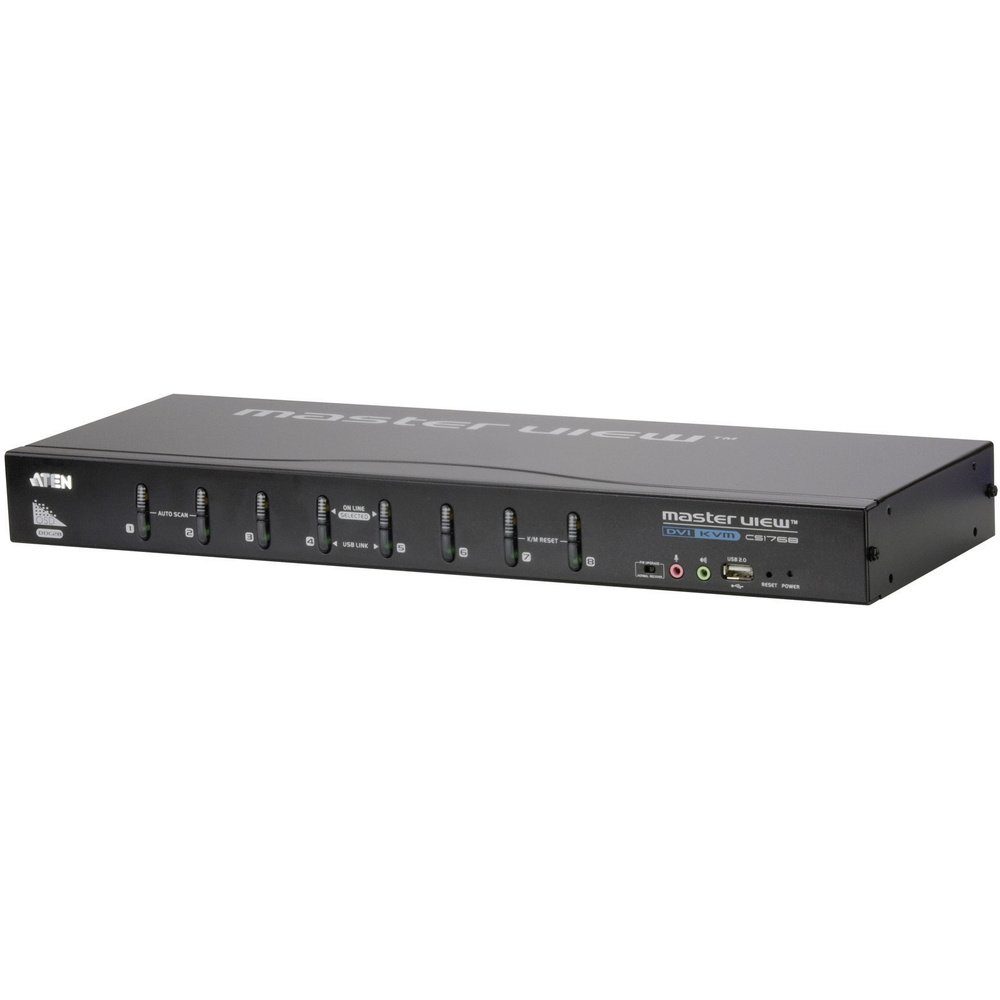 ATEN CS1768 8 Port KVM-Umschalter DVI USB 2048 x 1536 Pixel Adapter
