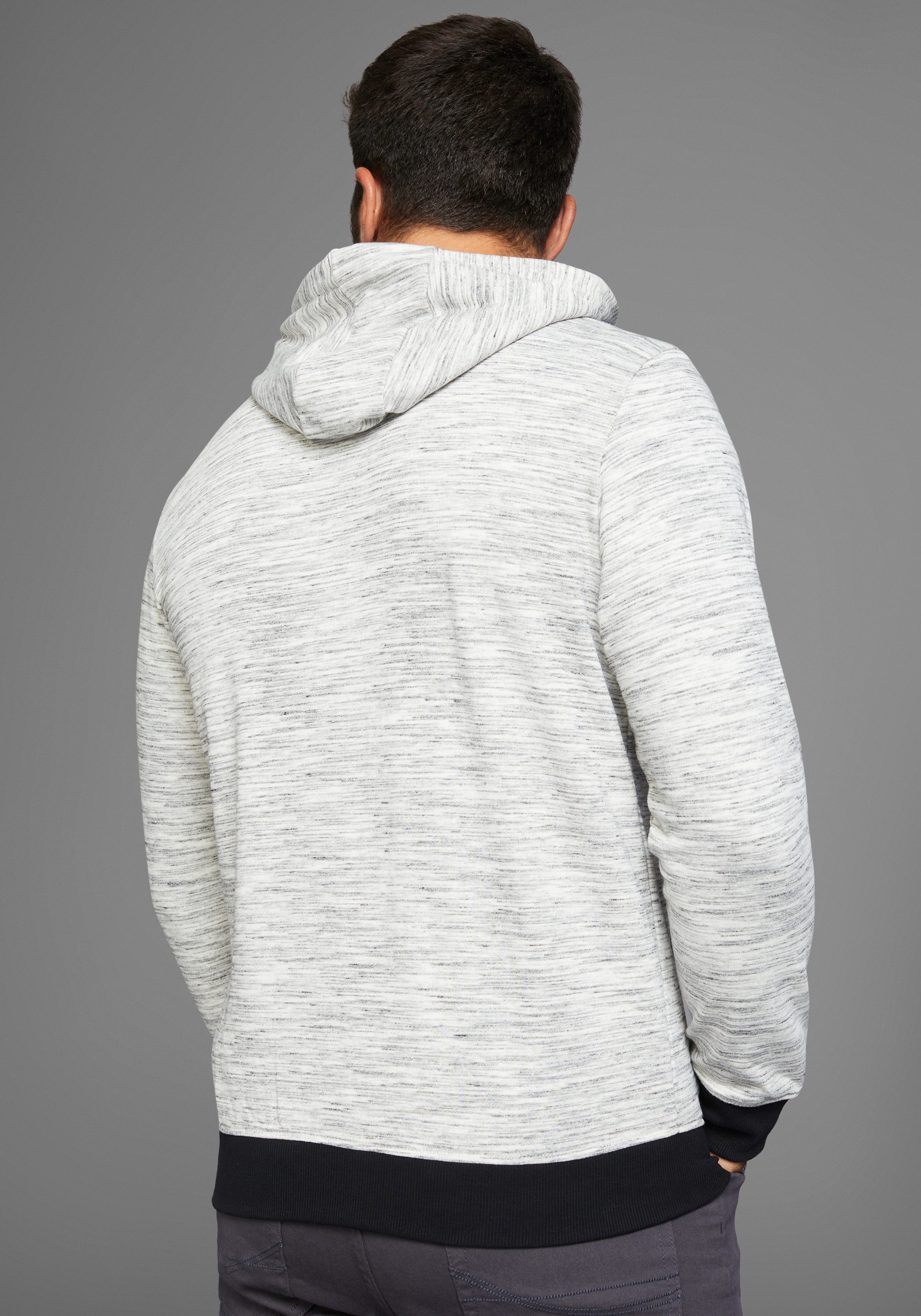 Man's World Kapuzensweatjacke mit Logo auf günstig online kaufen