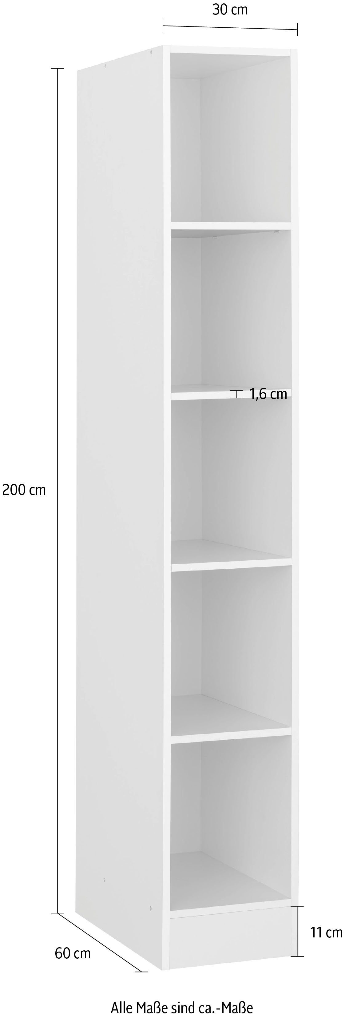 HELD MÖBEL Seitenregal weiß | weiß