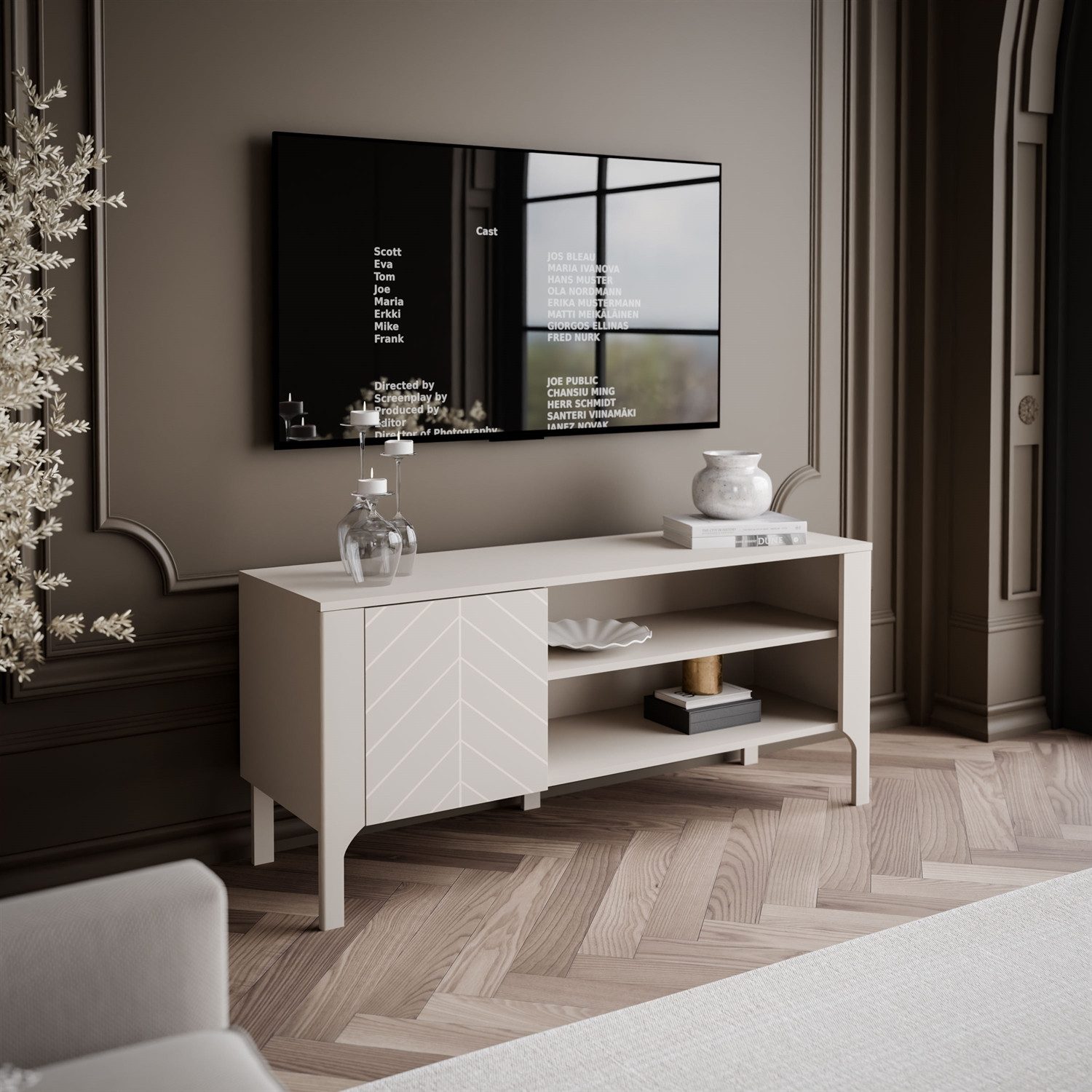 Lookway Lowboard LUMI 135 cm (1x TV-Schrank), Breite: 135 cm
