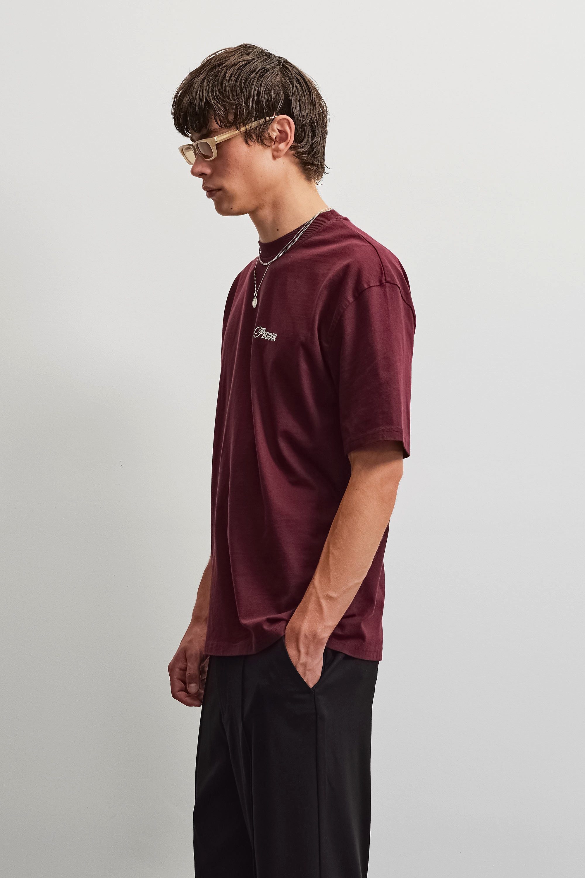PEGADOR T-Shirt Carloforte Oversized Tee Baumwolle, oversize – Bild 2 von 5