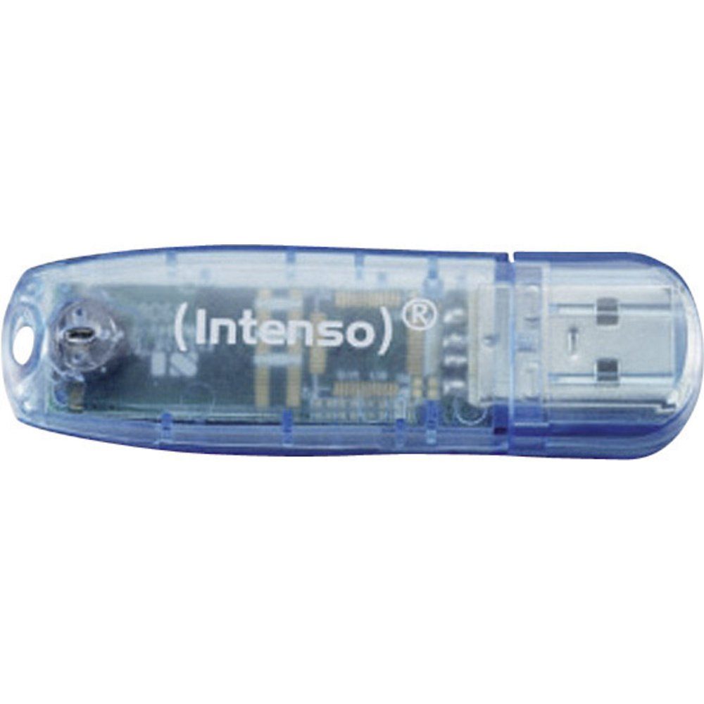 Intenso Intenso Rainbow Line USB-Stick 4 GB Blau 3502450 USB-A (USB 2.0) USB-Stick von Intenso