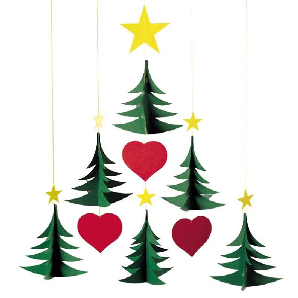 Flensted Mobiles Weihnachtsbaumkugel Mobile Weihnachtsbaum (6 Bäume) günstig online kaufen