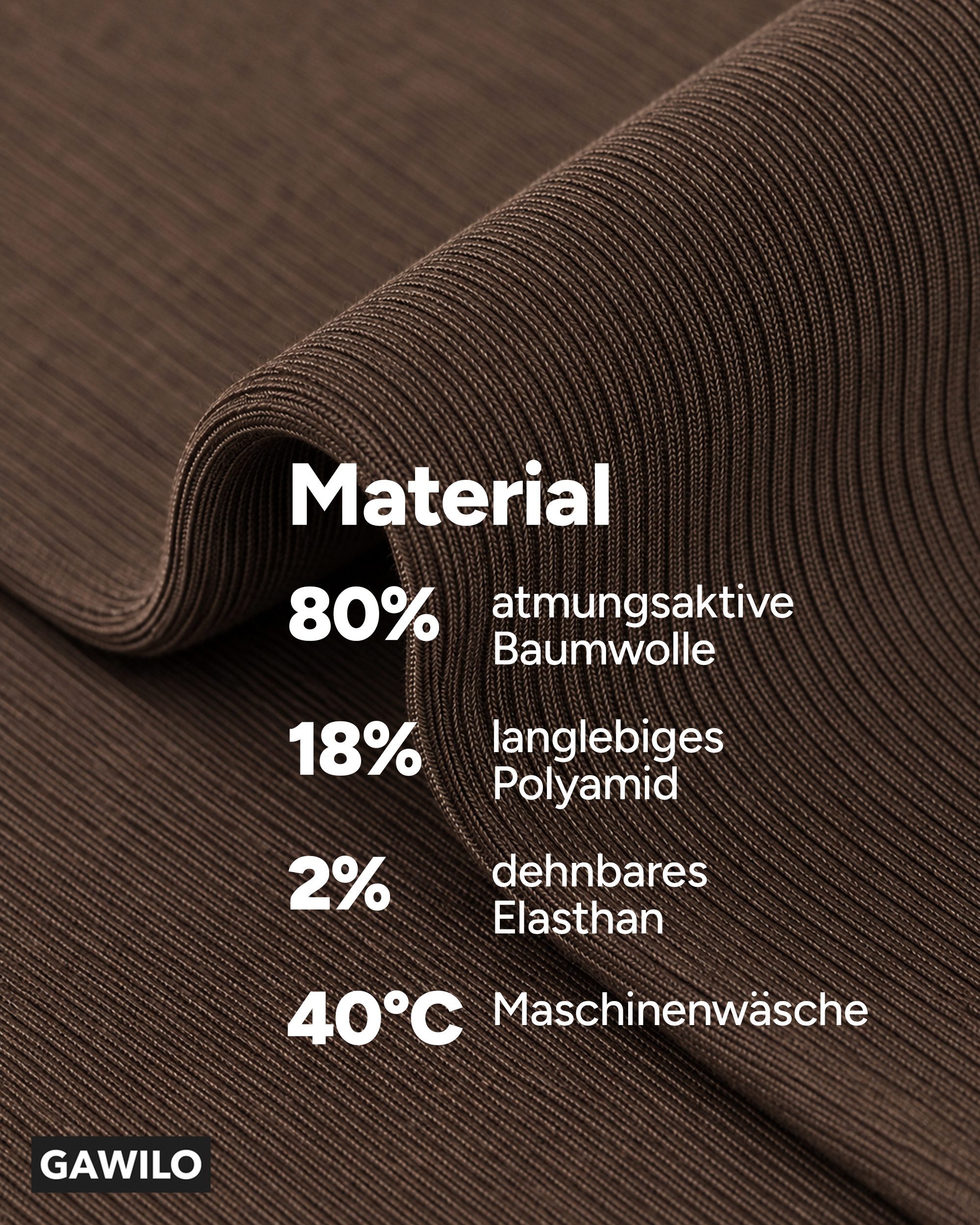 GAWILO Diabetikersocken für Herren, ohne Gummidruck, extra weiter Komfortbund, Business Socke (6 Paar) extra breiter Piquet - Strick am Bund – Bild 4 von 5