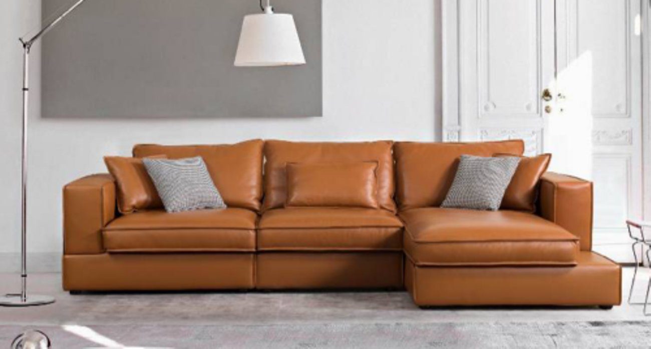 JVmoebel Ecksofa, Leder Eck Garnitur Sofa Couch Wohn Zimmer Sitz Landschaft L Form