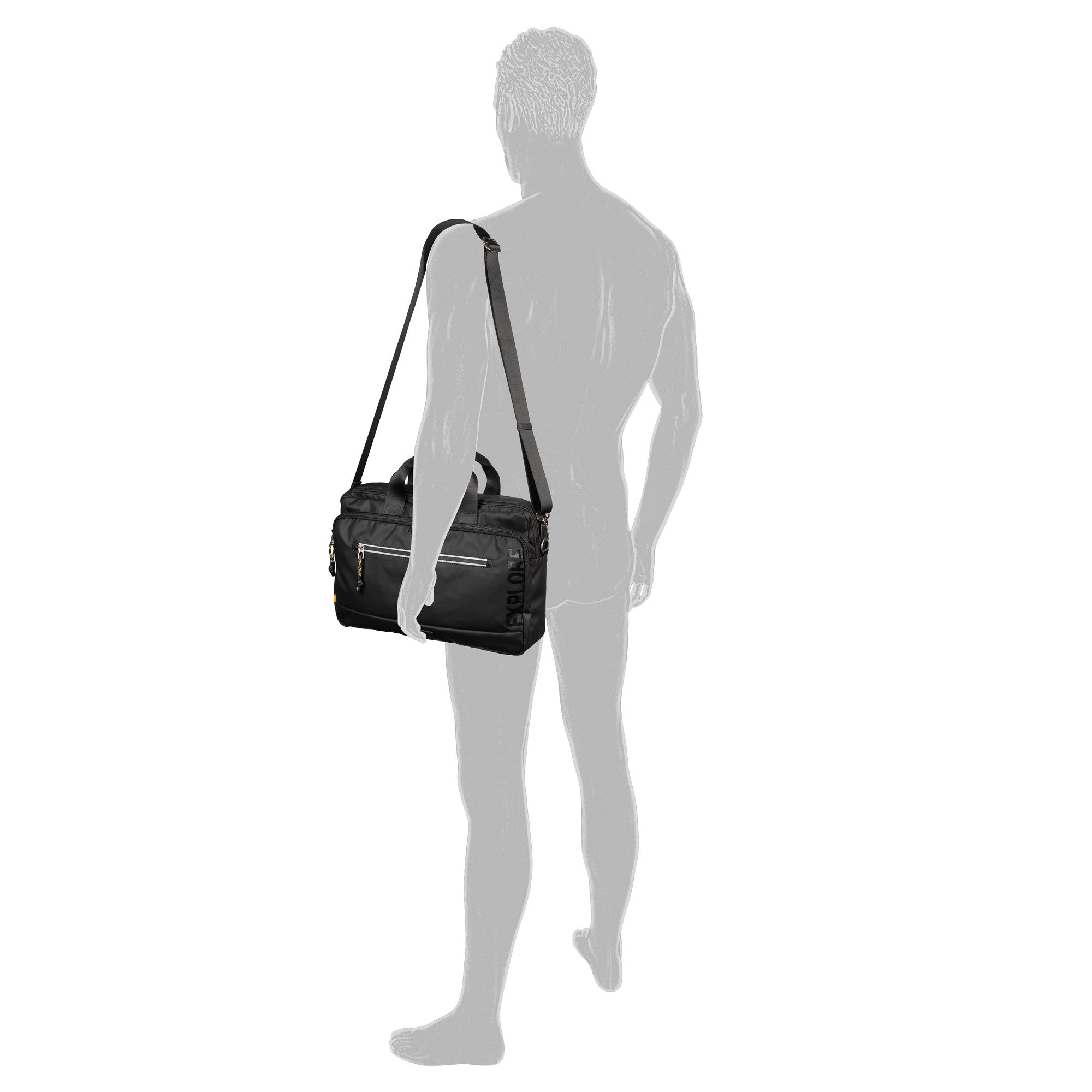 camel active Aktentasche Explore, Laptoptasche mit reflektierende Reißverschlüssen