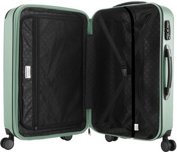 Hauptstadtkoffer Hartschalen-Trolley Spree, 65 cm, mint, 4 Rollen, Hartschalen-Koffer Koffer mittel groß Reisegepäck TSA Schloss