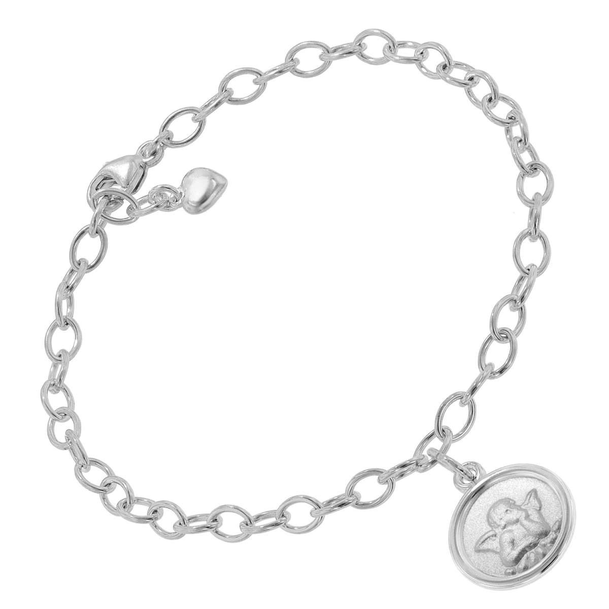 trendor Silberarmband 51201, mit Engel-Anhänger 925 Silber 17 cm
