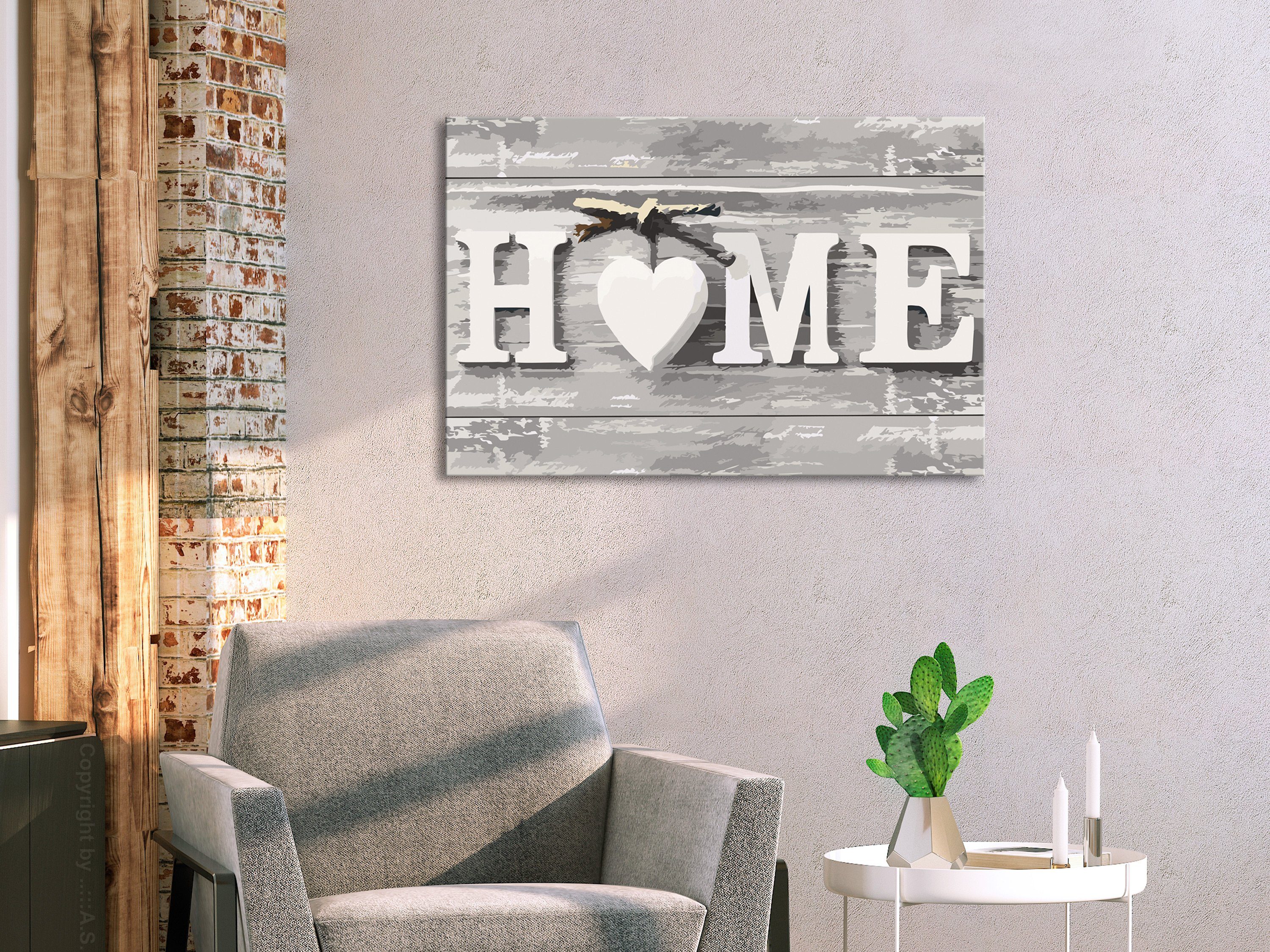 Thumbnail - Artgeist Malen nach Zahlen Home (Buchstaben)