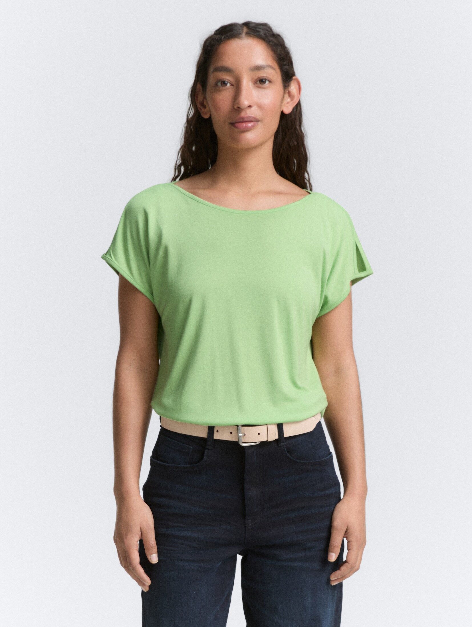 TOM TAILOR T-Shirt T-Shirt mit Cut-Outs günstig online kaufen