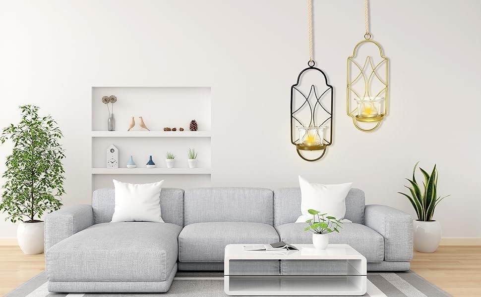 Samilito Wandkerzenhalter Wandkerzenhalter aus Metall 2-teiliges Set Teelic günstig online kaufen