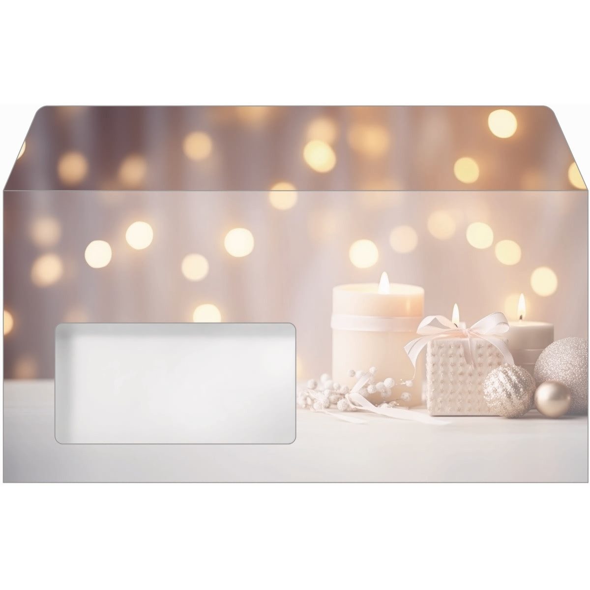 Sigel Briefumschlag Weihnachtsumschlag DIN lang 90g 50 Stück Golden Glow