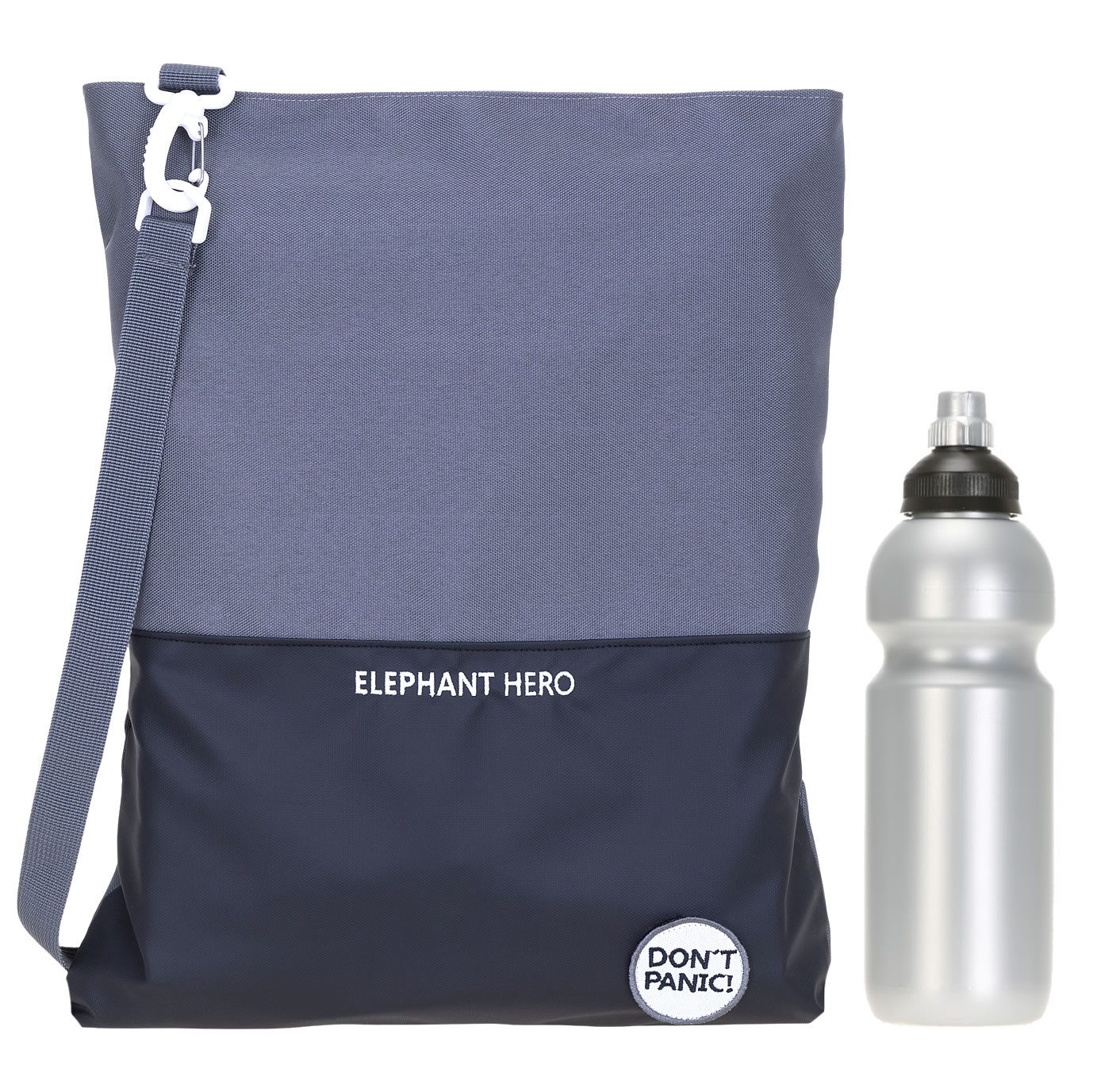 ELEPHANT Turnbeutel Sportbeutel Attach Bag Hero Signature Tasche, für Jungen Mädchen Schubeutel Gymbag + Trinkflasche